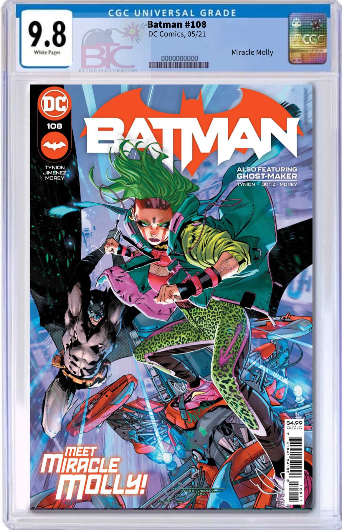 BATMAN #108 FIRST APPEARANCE OF MIRACLE MOLLY CGC 9.8 (INSTOCK) C54