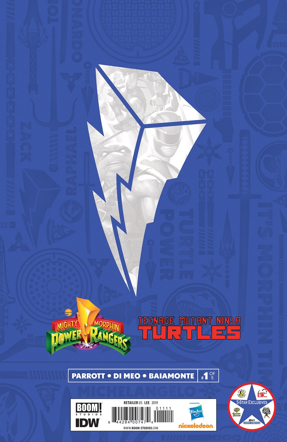 POWER RANGERS TMNT #1 INHYUK LEE, ALAN QUAH & KAEL NGU EXCLUSIVE VIRGIN COVER
