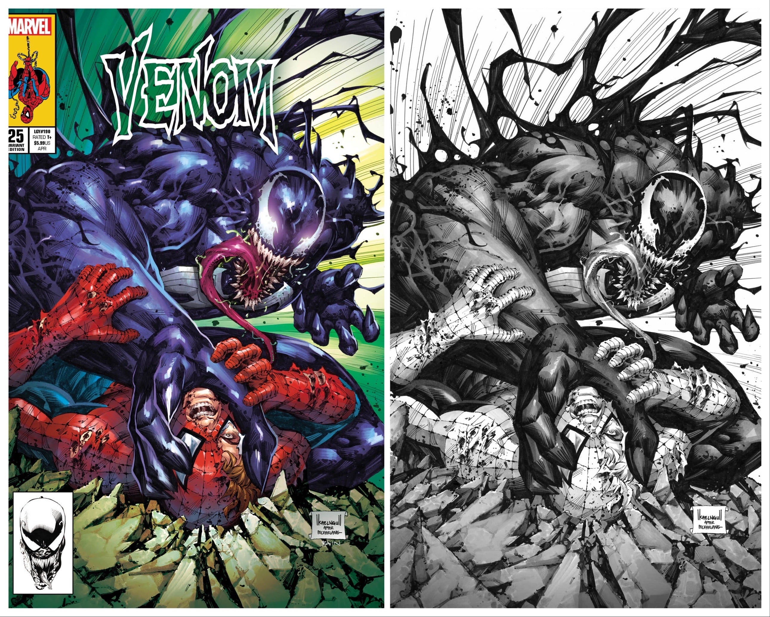 VENOM #25 KAEL NGU EXCLUSIVE HOMAGE RAW OPTIONS