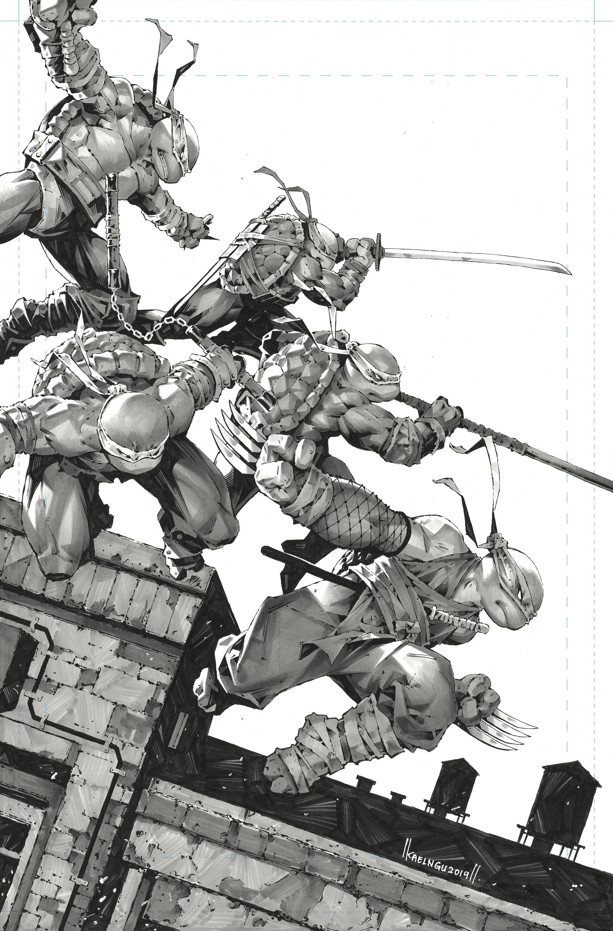 TMNT #106 BTC / KAEL NGU SKETCH COVER SERIES ONE 07/15/20 (I137)(I138)(I139)