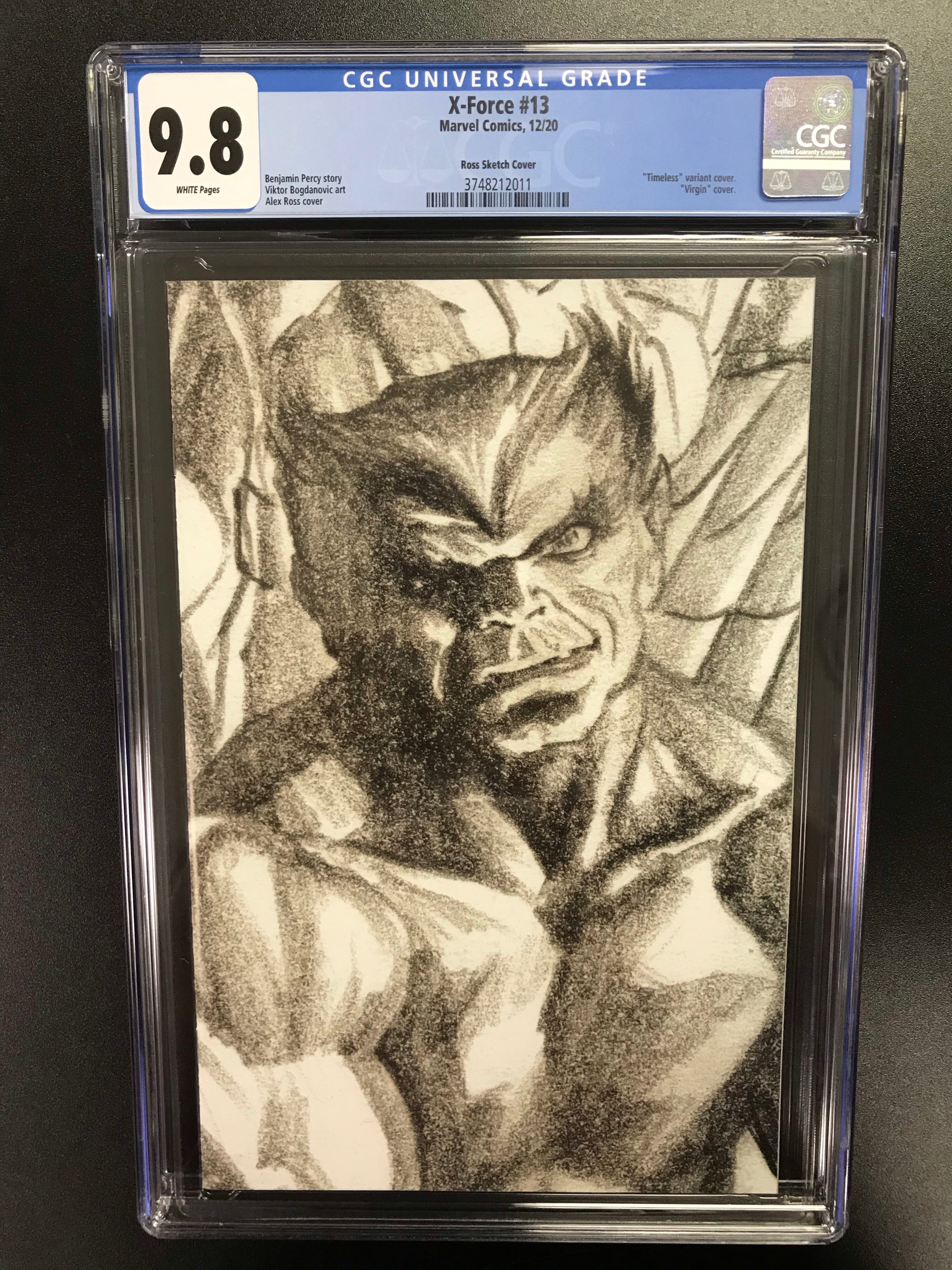 X-FORCE #13 ALEX ROSS 1:100 TIMELESS SKETCH VARIANT CGC 9.8 (INSTOCK) C60