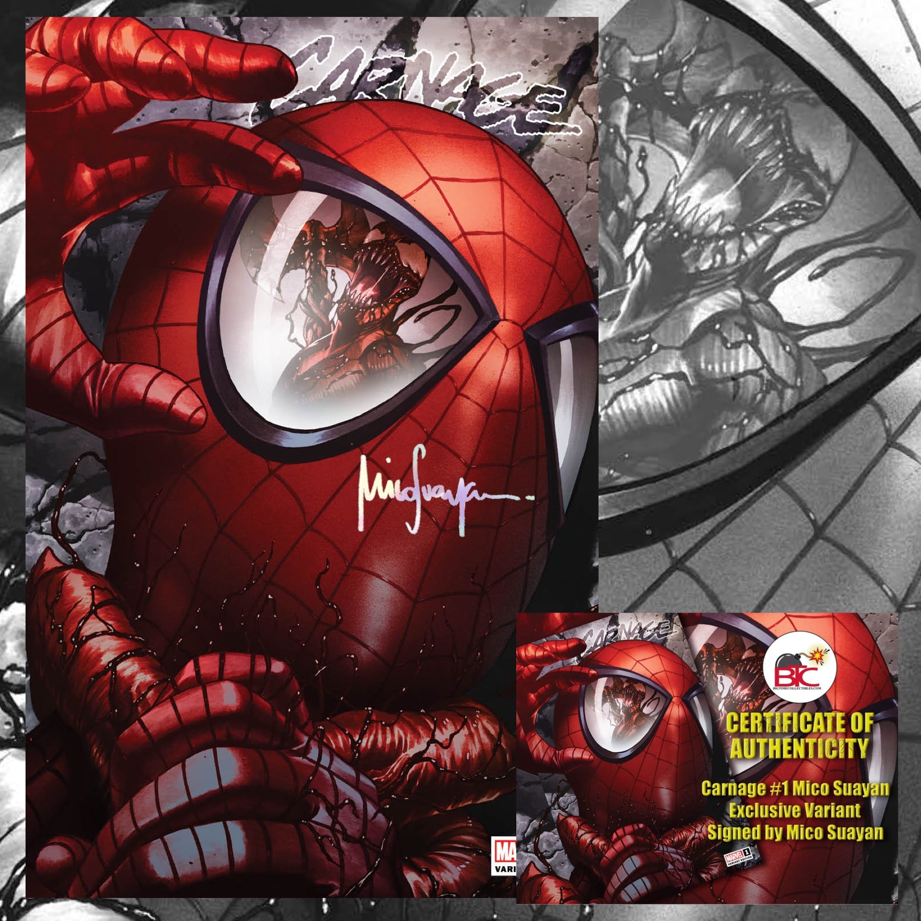 CARNAGE 1 MICO SUAYAN EXCLUSIVE CGC & SIGNATURE OPTIONS