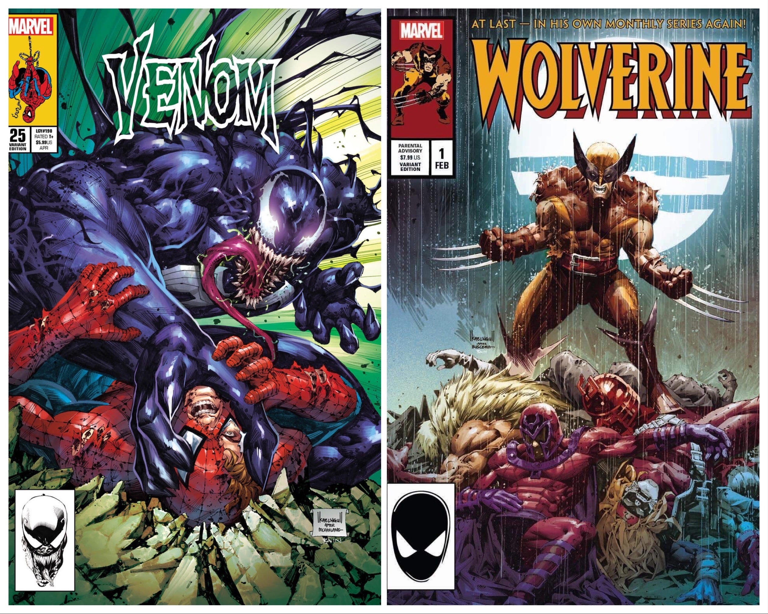 VENOM #25 & WOLVERINE #1 KAEL NGU EXCLUSIVE HOMAGE COMBO