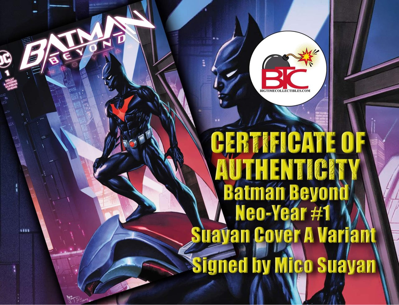 BATMAN BEYOND NEO-YEAR #1 MICO SUAYAN EXCLUSIVE HOMAGE VARIANT OPTIONS