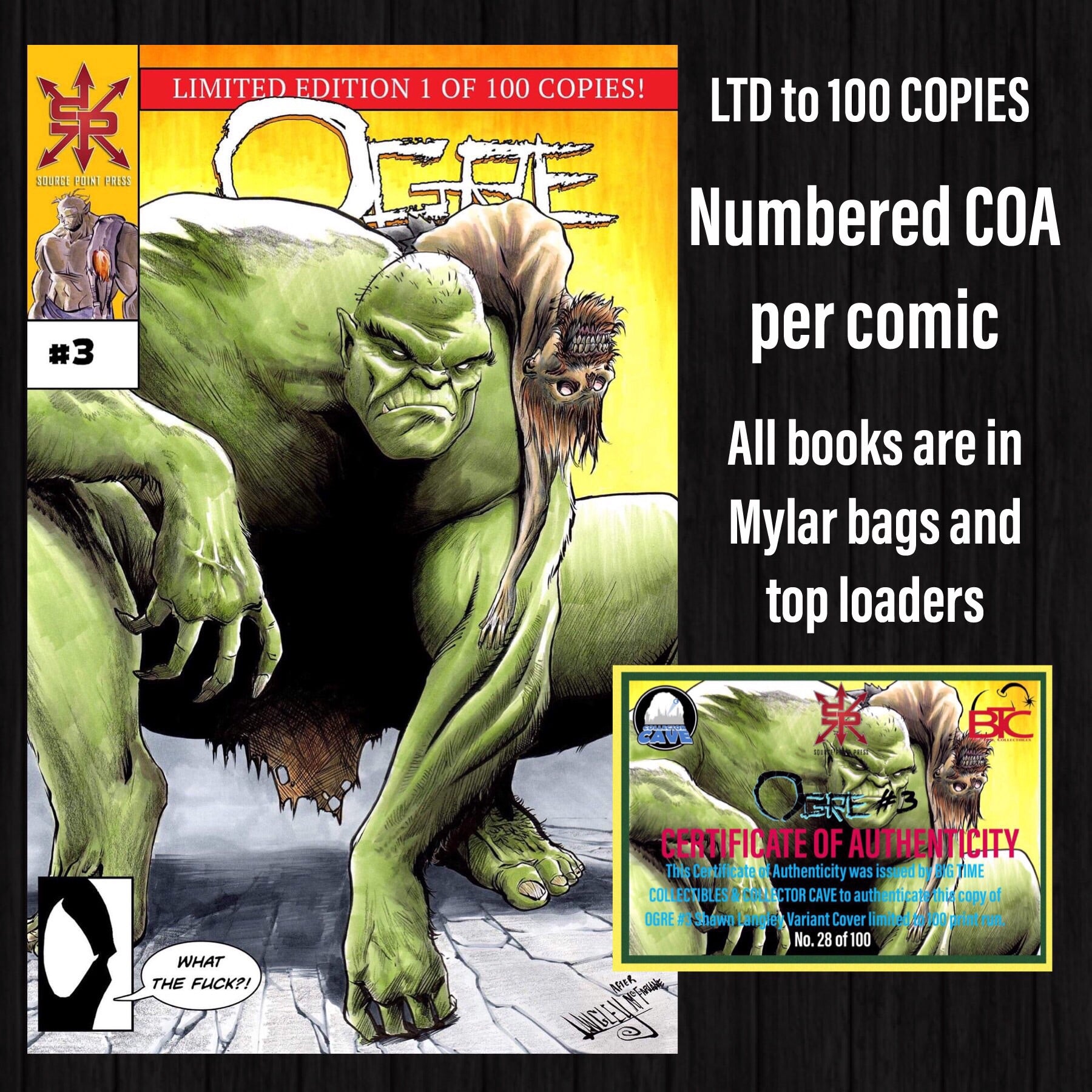 OGRE #3 BTC & CC EXCLUSIVE LIMITED TO 100 COPIES