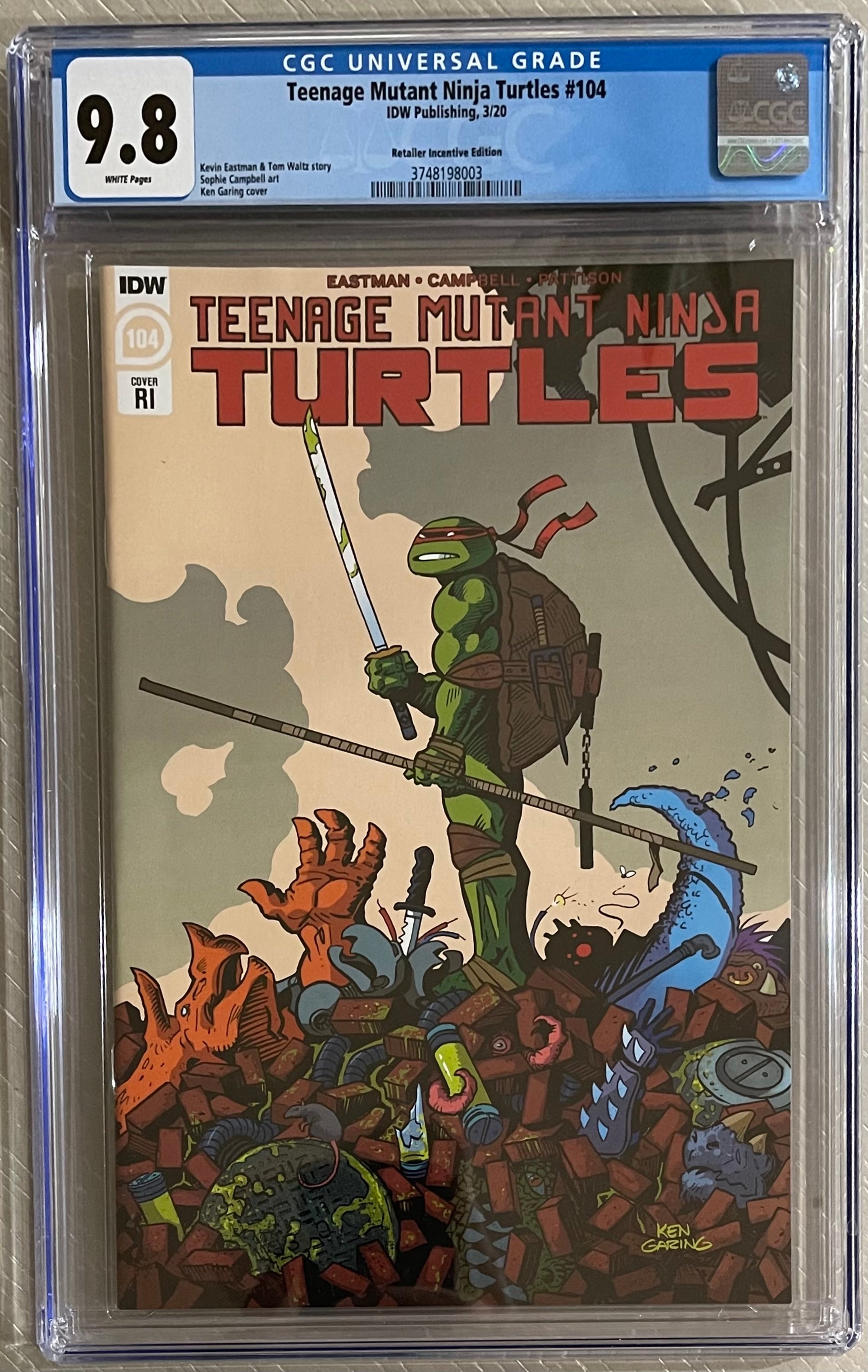 TMNT #104 1:10 LAST RONIN VARIANT CGC 9.8 (IN STOCK) C18