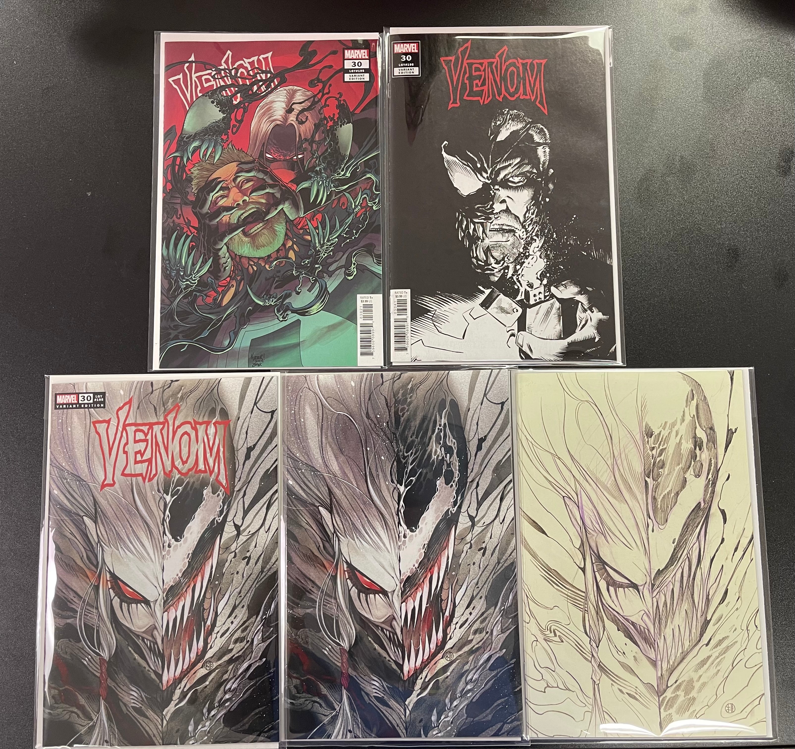 VENOM #30 STEGMAN 1:500 SKETCH VARIANT COMBO DEAL