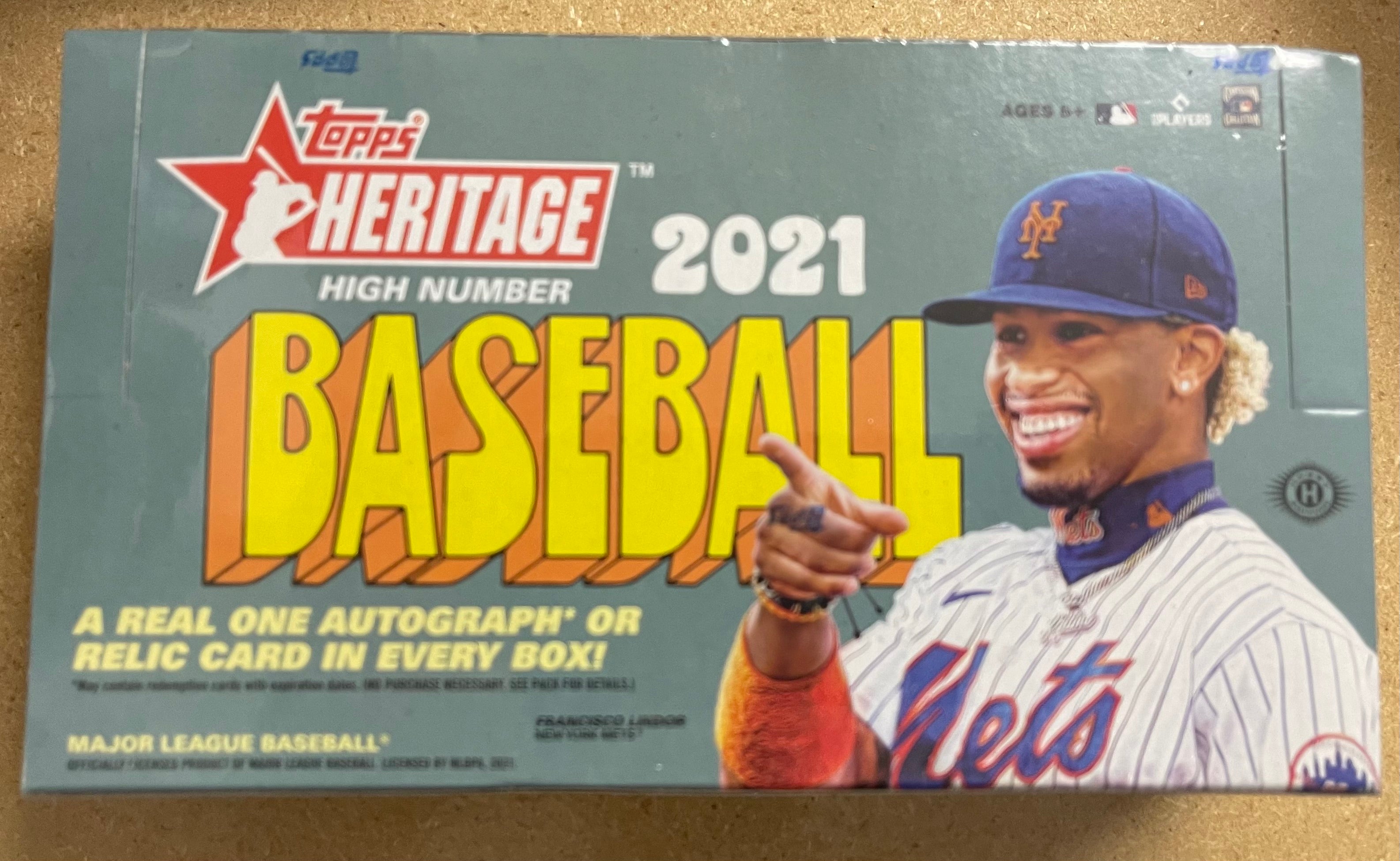 12/22/2021 TOPPS 2021 HERITAGE HIGH NUMBER BASEBALL SEALED BOX