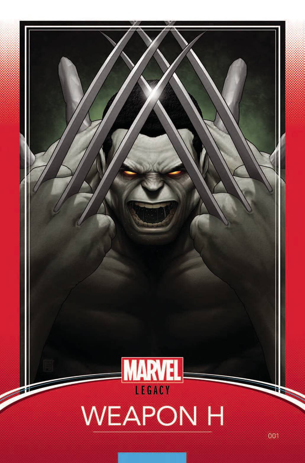 WEAPON H #1 CHRISTOPHER TRADING CARD VAR LEG  (FOC 02/26/18)