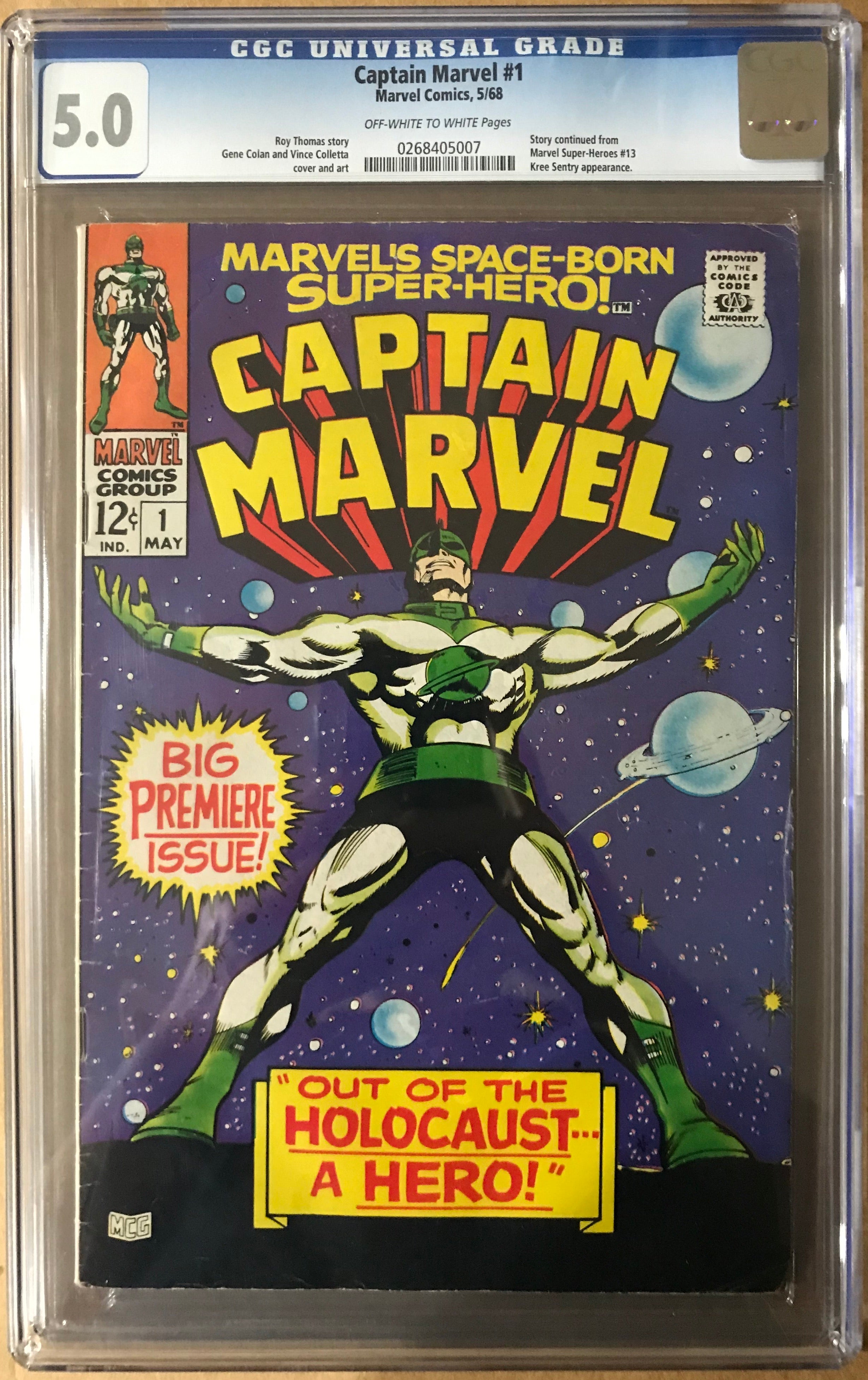 CAPTAIN MARVEL #1 CGC 5.0