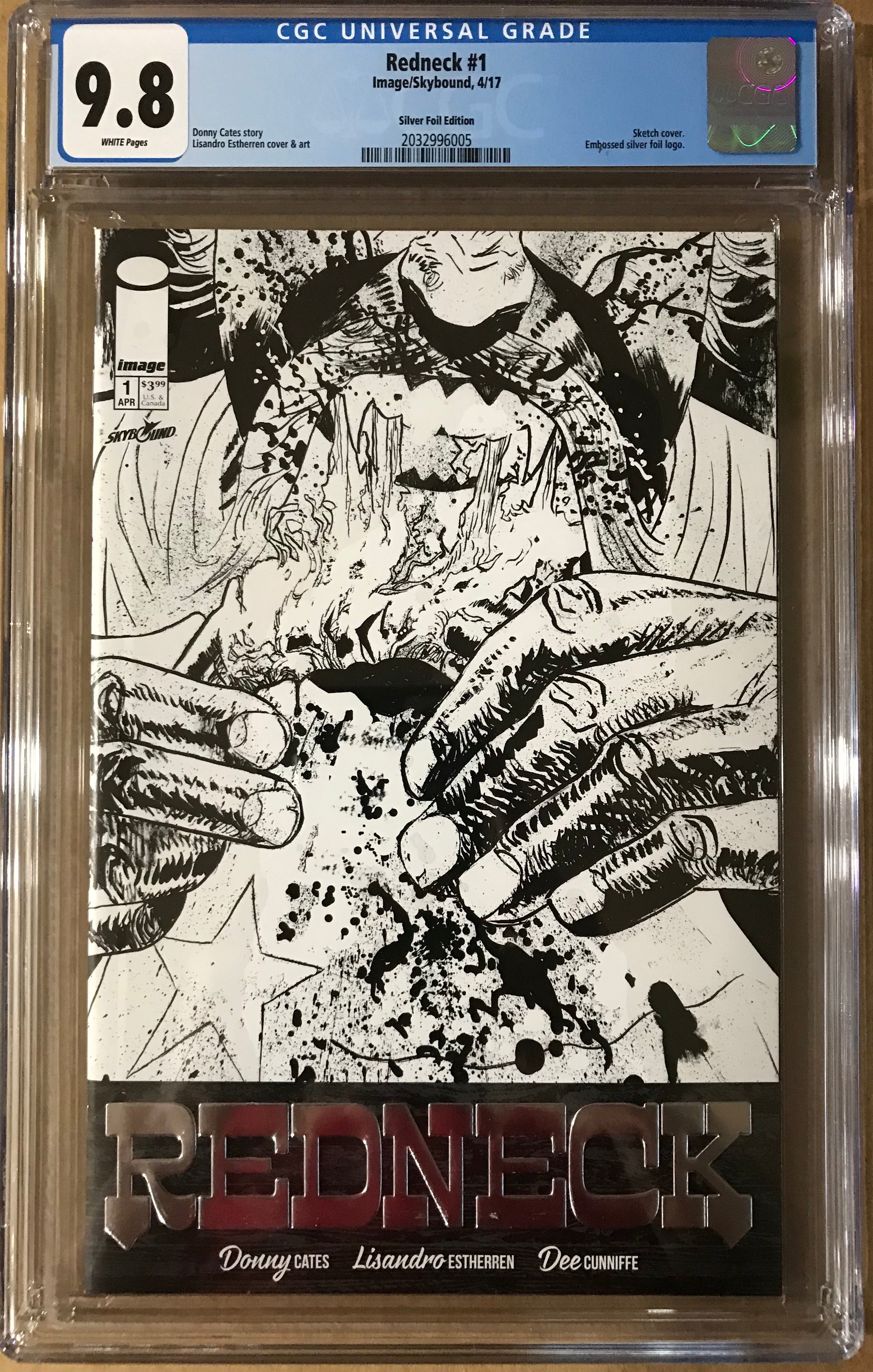 REDNECK #1 SILVER FOIL EDITION CGC 9.8 (INSTOCK) C59