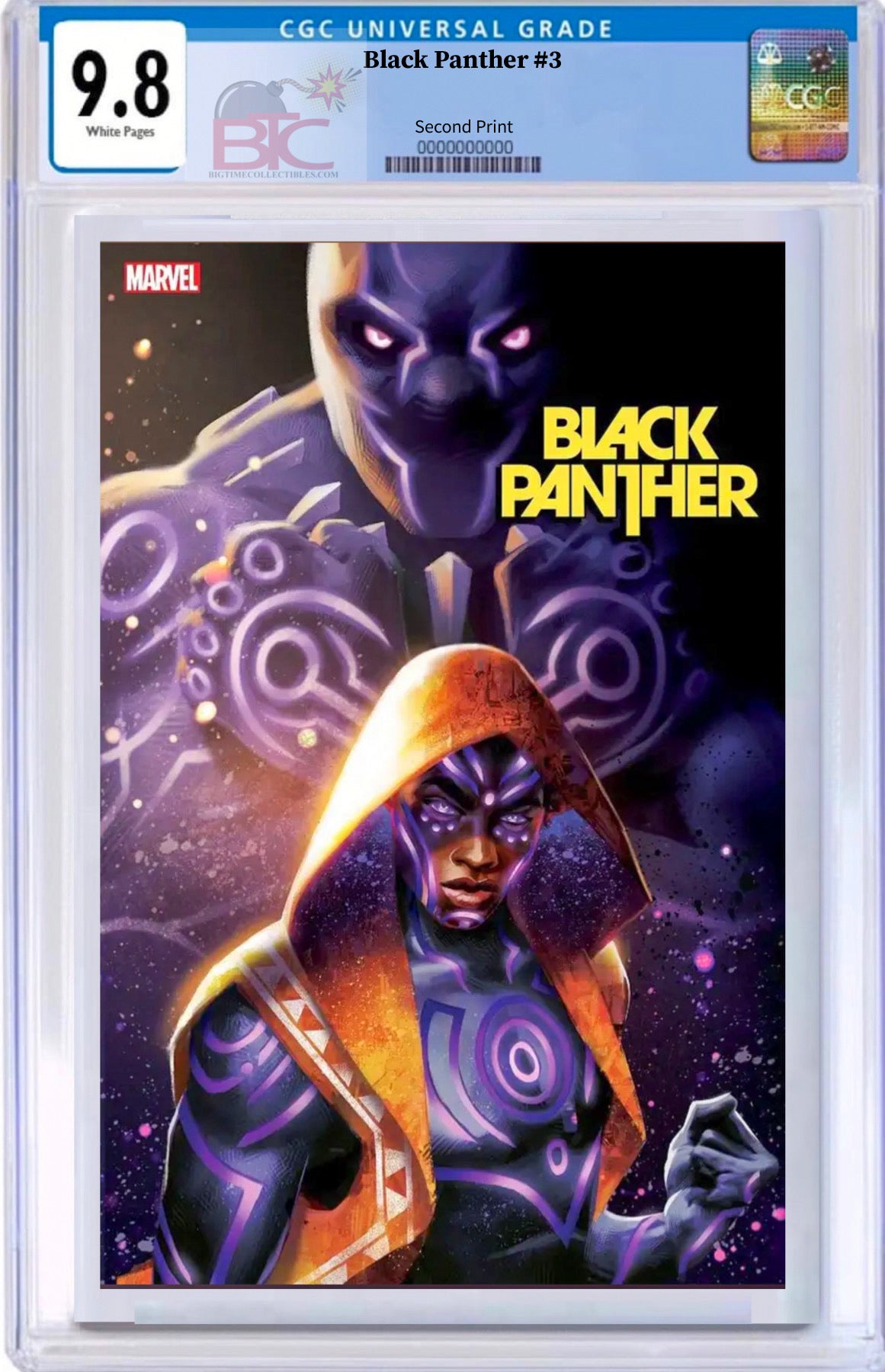 BLACK PANTHER 3 MANHANINI 2ND PRINTING VARIANT CGC 9.8