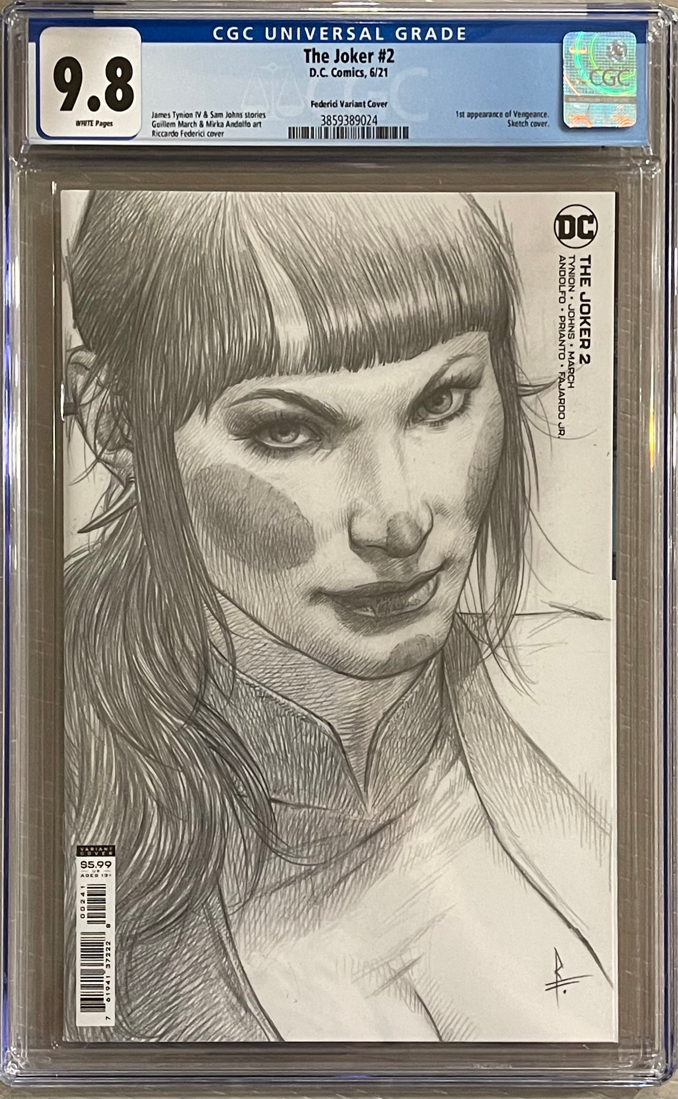JOKER #2 FEDERICI 1:25 VARIANT CGC 9.8 1ST OF VENGEANCE (INSTOCK) C71