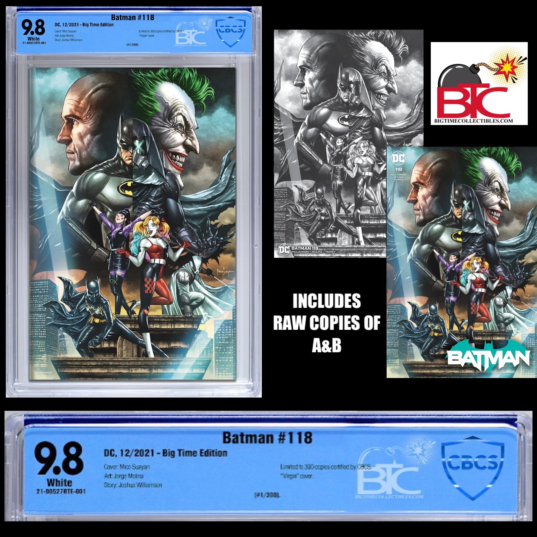 BATMAN #118 MICO SUAYAN EXCLUSIVE BIG TIME EDITION OPTIONS