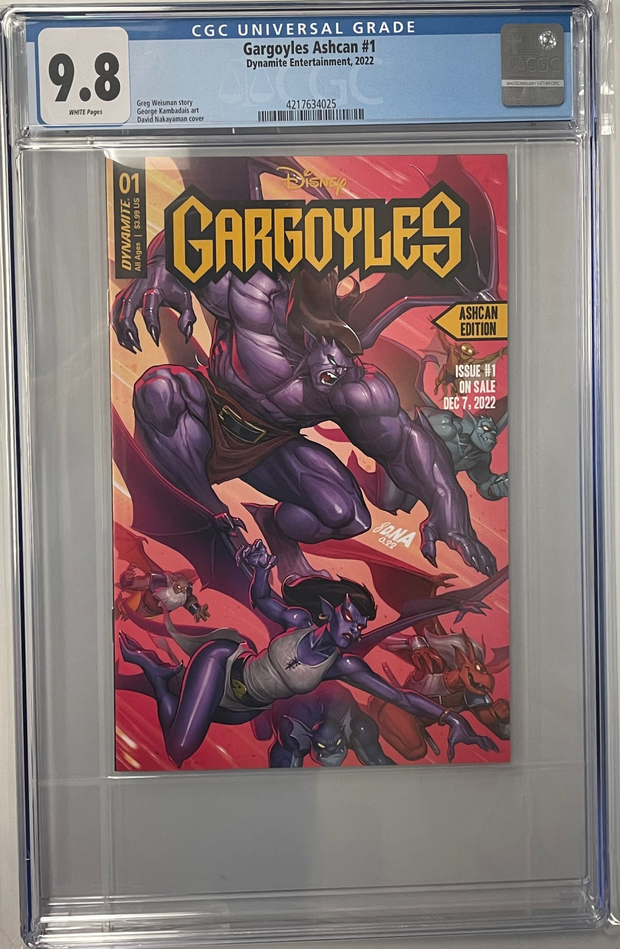 GARGOYLES ASHCAN #1 CGC 9.8 (INSTOCK) C72