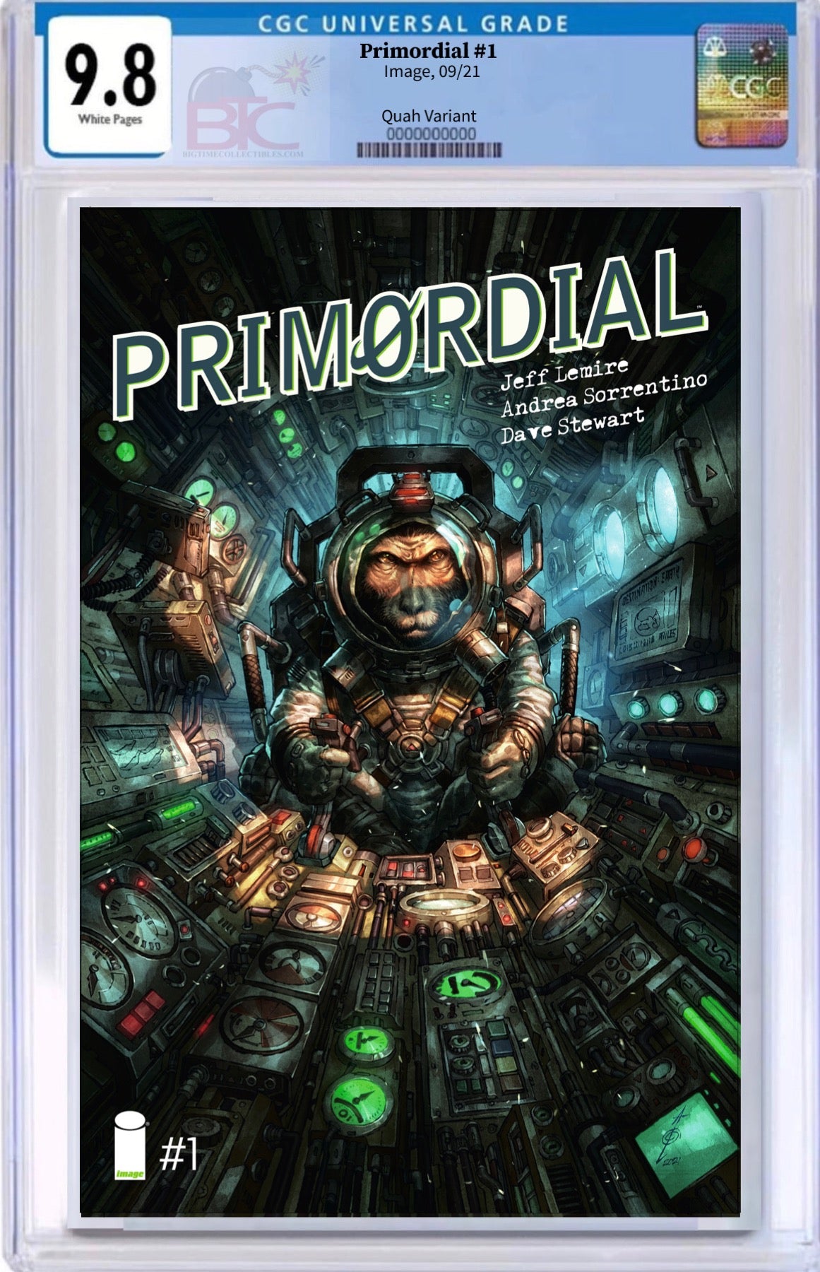 PRIMORDIAL #1 ALAN QUAH EXCLUSIVE VARIANT CGC 9.8