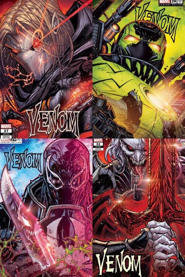 VENOM #27 #28 #29 #32 JONBOY EXCLUSIVE TRADE DRESS SYMBIOTE SET W/FREE ASM55 2nd Print
