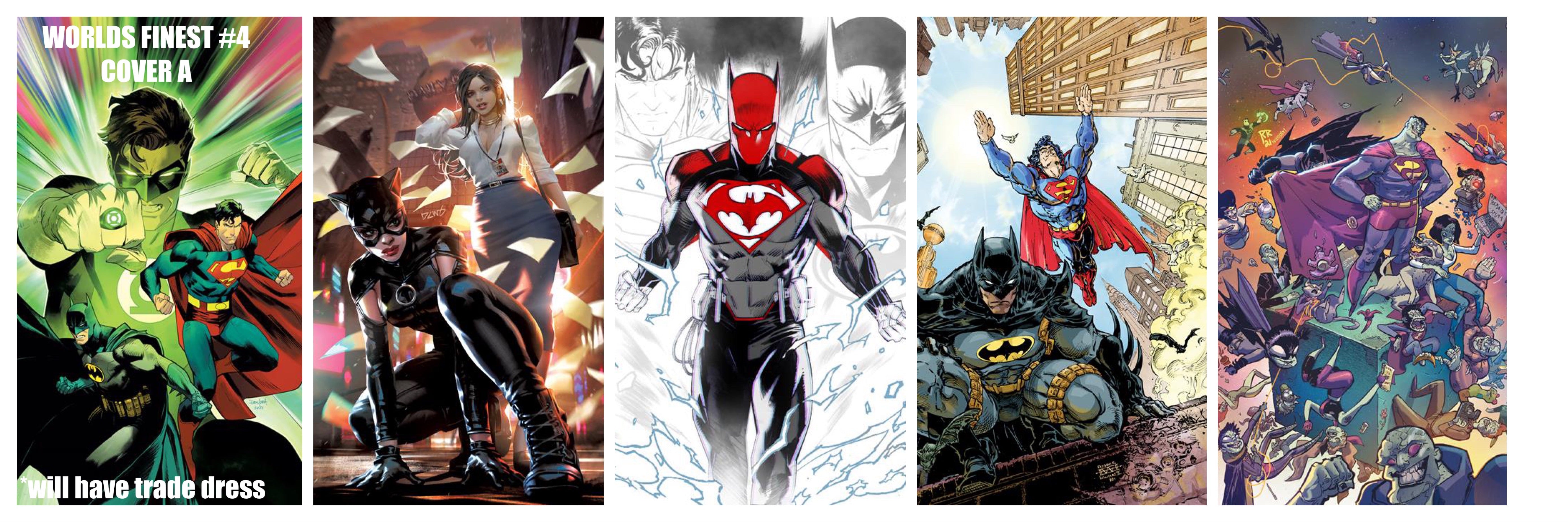 06/21/2022 BATMAN SUPERMAN WORLDS FINEST #4  ULTIMATE 5-PACK (CVR A, B, 1:25, 1:50 & FUSION COVER)
