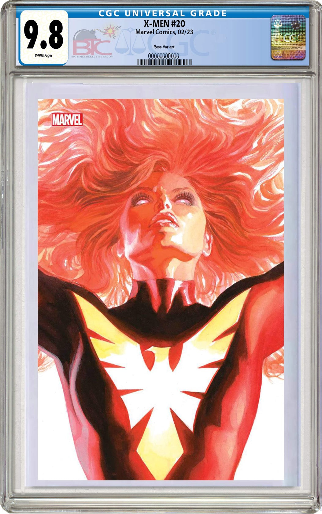 03/08/2023 X-MEN #20 ROSS TIMELESS DARK PHOENIX VIRGIN VARIANT CGC 9.8 (INSTOCK) C92