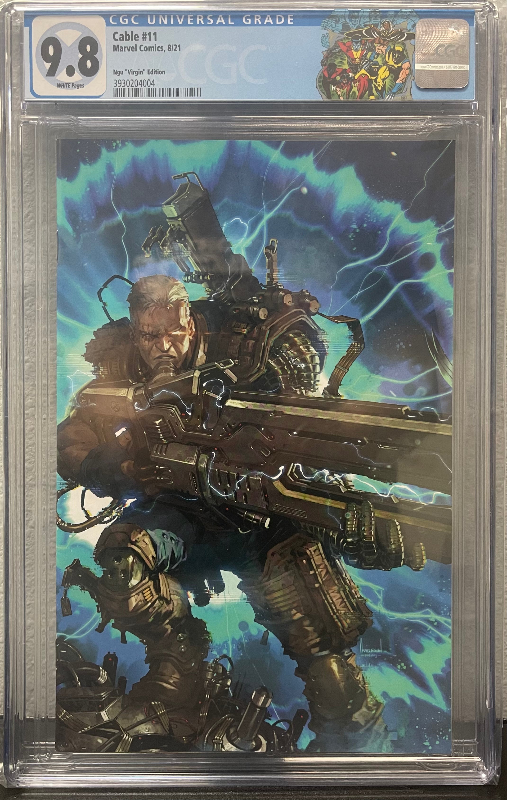 CABLE #11 KAEL NGU EXCLUSIVE VIRGIN VARIANT CGC 9.8 W/CUSTOM X-MEN LABEL (INSTOCK) C71