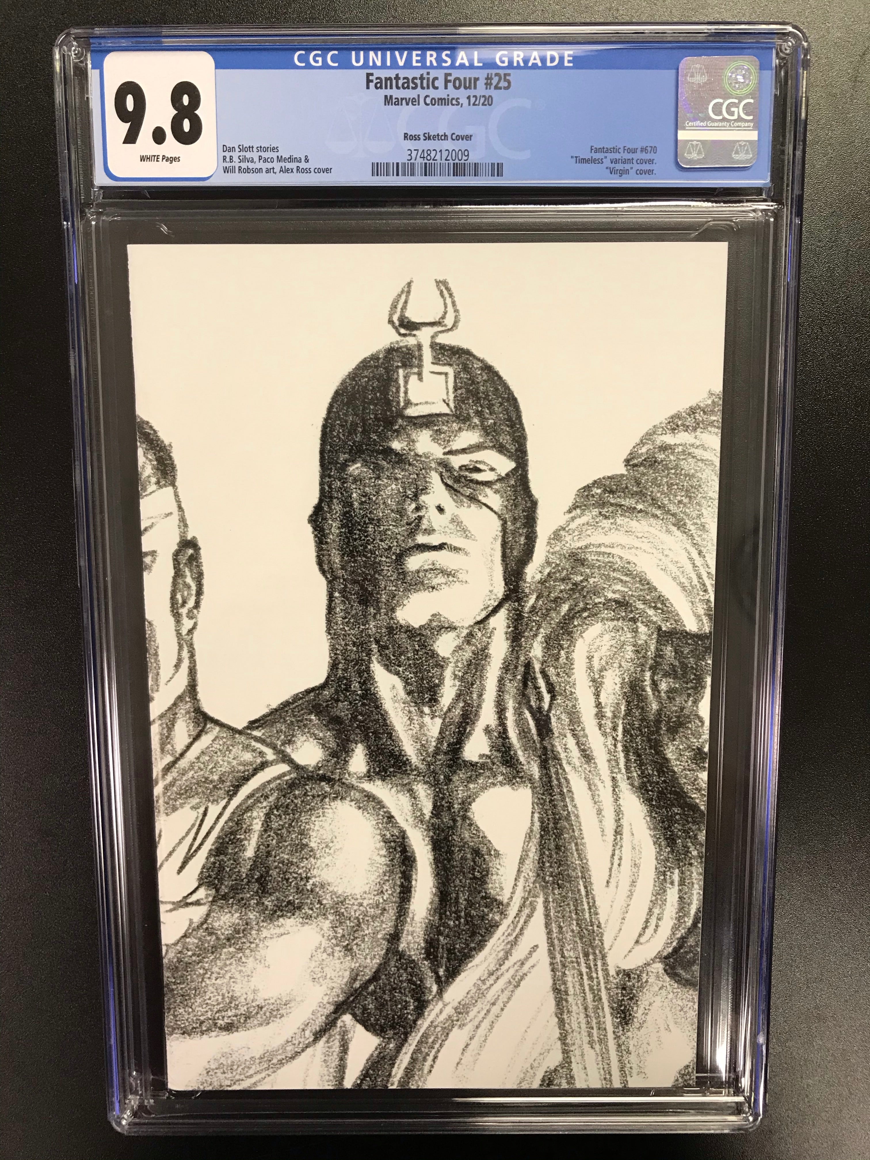 FANTASTIC FOUR #25 ALEX ROSS 1:100 TIMELESS SKETCH VARIANT CGC 9.8 (INSTOCK) C69