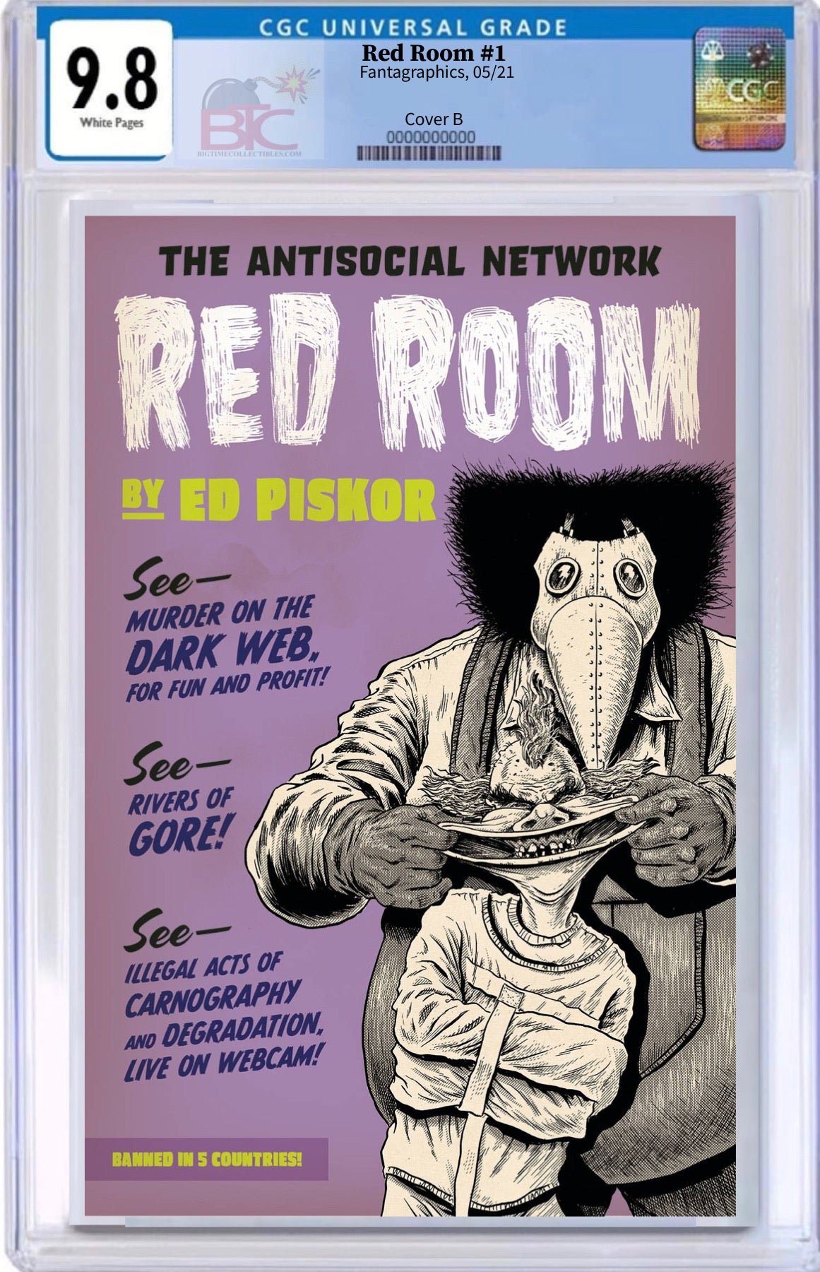 RED ROOM #1 CVR B PISKOR 1:5 VARIANT CGC 9.8 (INSTOCK) C68