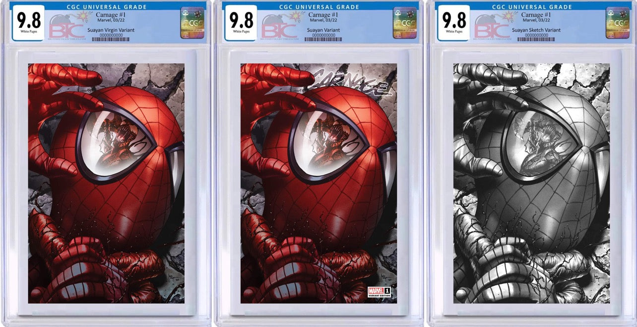 CARNAGE 1 MICO SUAYAN EXCLUSIVE CGC & SIGNATURE OPTIONS