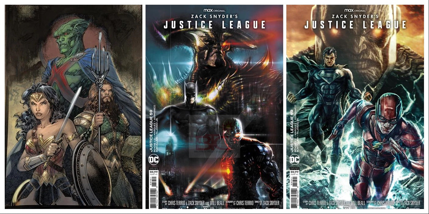 JUSTICE LEAGUE #59 SNYDER CUT 3-PACK VARIANT SET 03/17/21