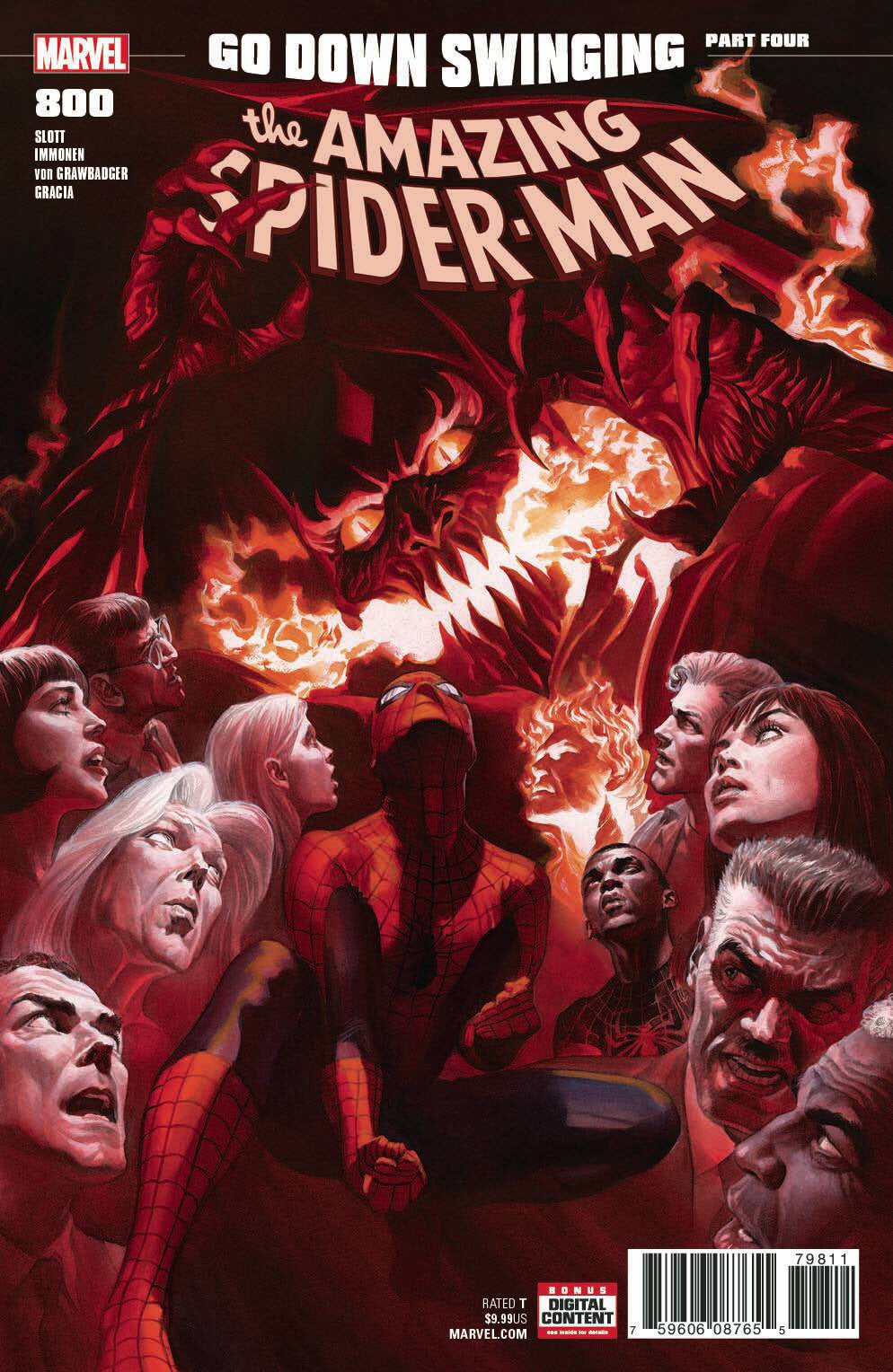AMAZING SPIDER-MAN #800 LEG ALEX ROSS COVER RELEASE DATE 05/30 (CB15)