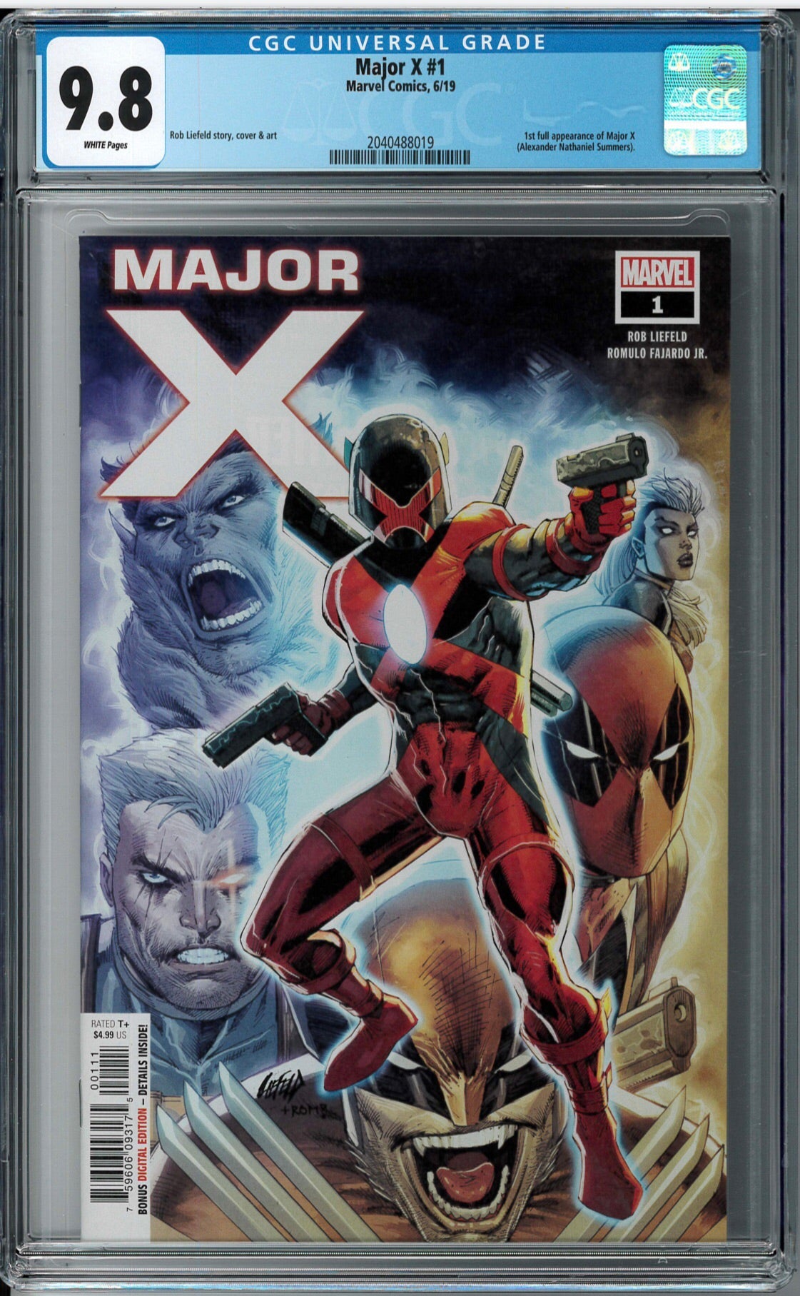 Major x 1 linefield hot variant cgc 9.8