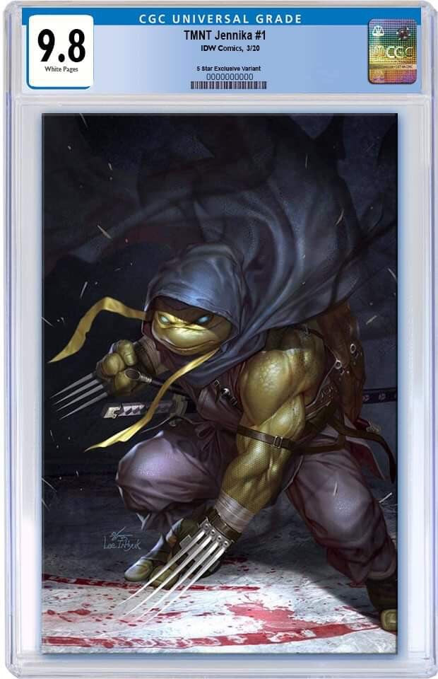 TMNT JENNIKA #1 INHYUK LEE EXCLUSIVE VIRGIN VARIANT RAW, SIGNED, REMARKED OPTIONS 02/19/20