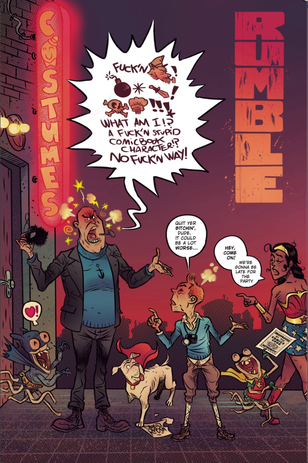 RUMBLE #7 CVR D CBLDF CHARITY VAR UNCENSORED FOC 08/27