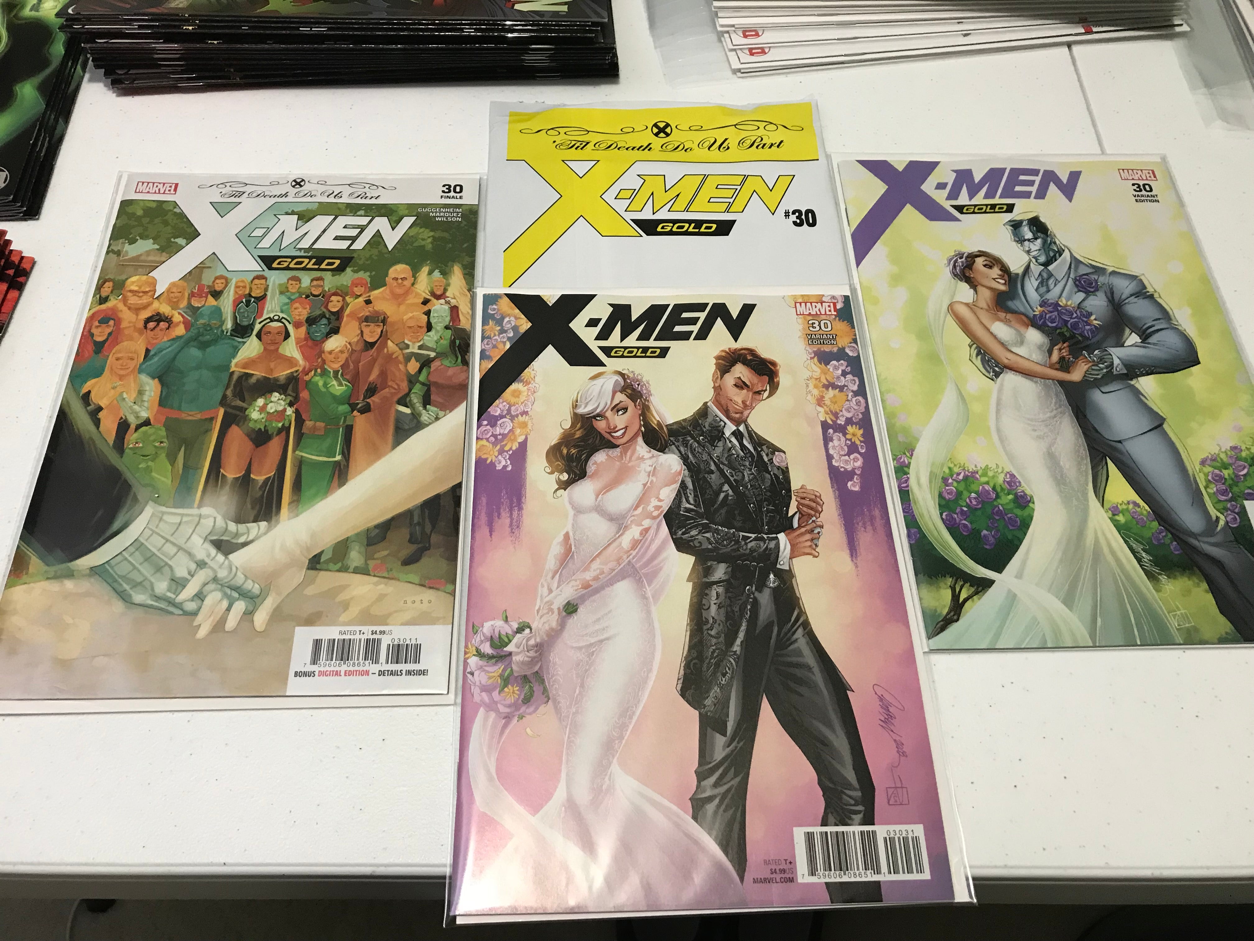 06/20/2018  X-MEN GOLD #30 BTC 3-PACK REG., JSC & JSC CLASSIFIED
