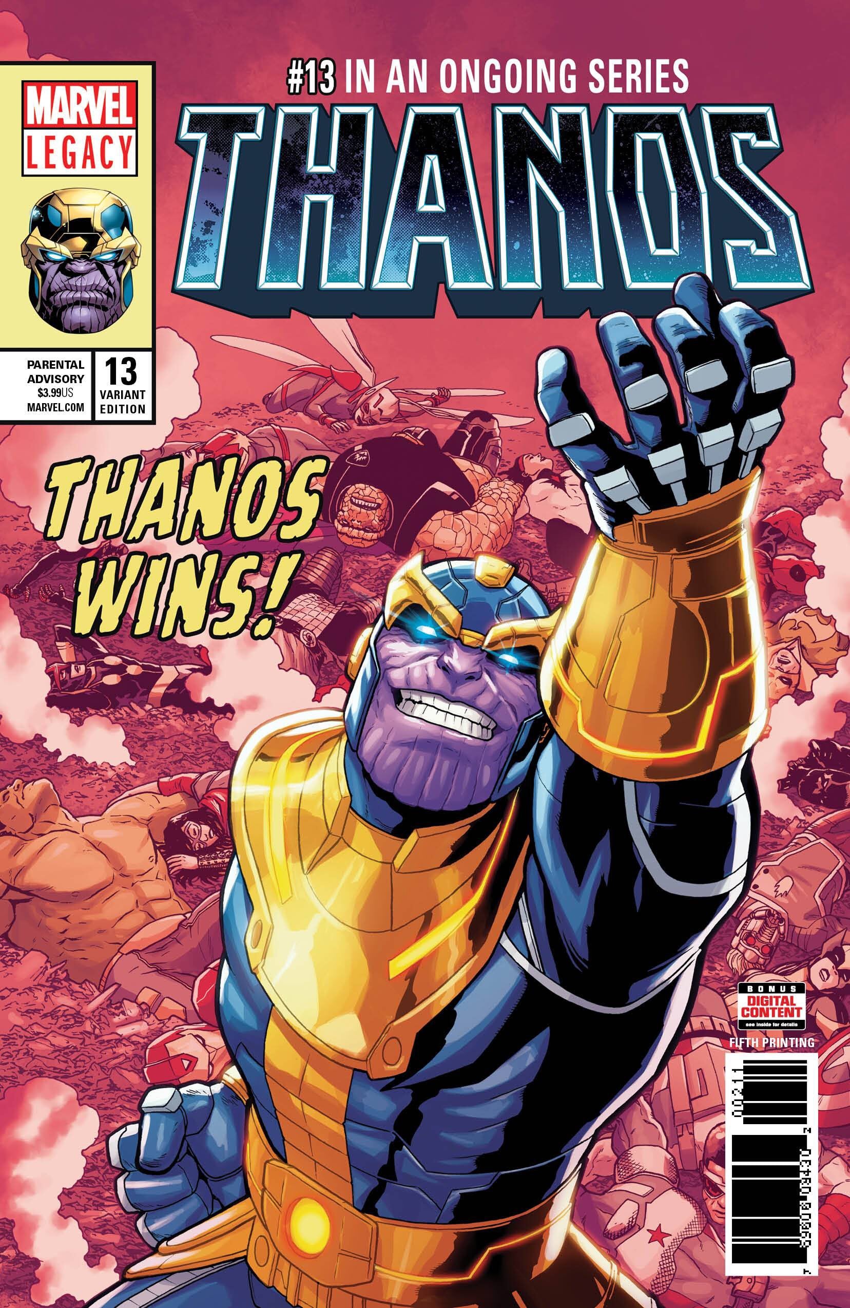 THANOS #13 5TH PRINTING SHAW VARIANT 05/23