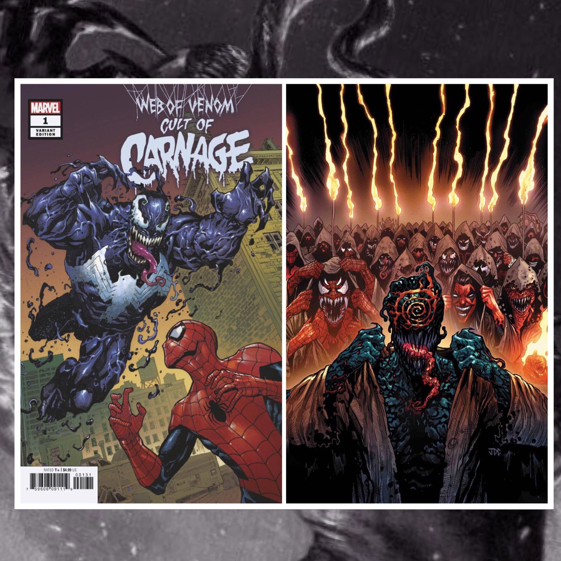 WEB OF VENOM CULT OF CARNAGE #1 2-PACK  04/10/19 FOC 03/18/19