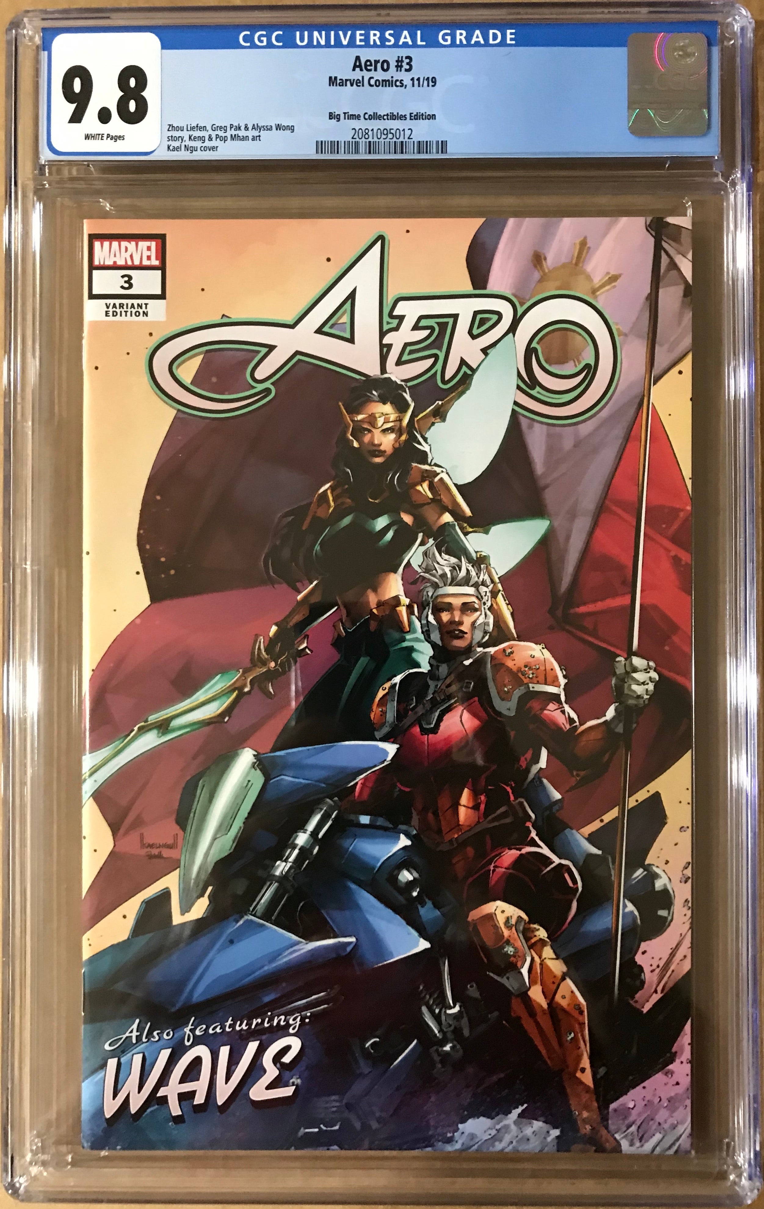AERO #3 KAEL NGU EXCLUSIVE TRADE DRESS CGC 9.8 (INSTOCK) C52