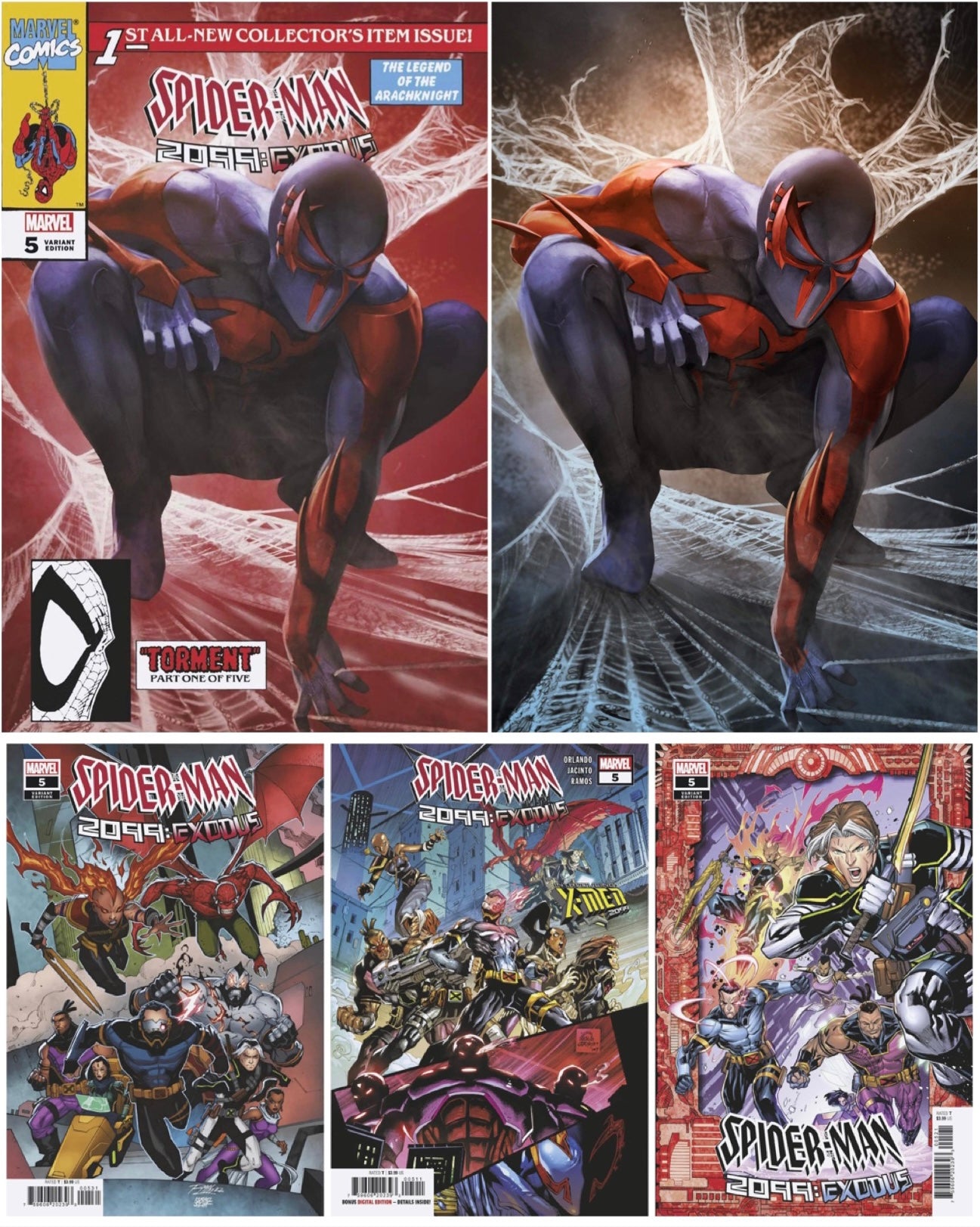 08/03/2022 SPIDER-MAN 2099 EXODUS #5 BTC ULTIMATE 5-PACK