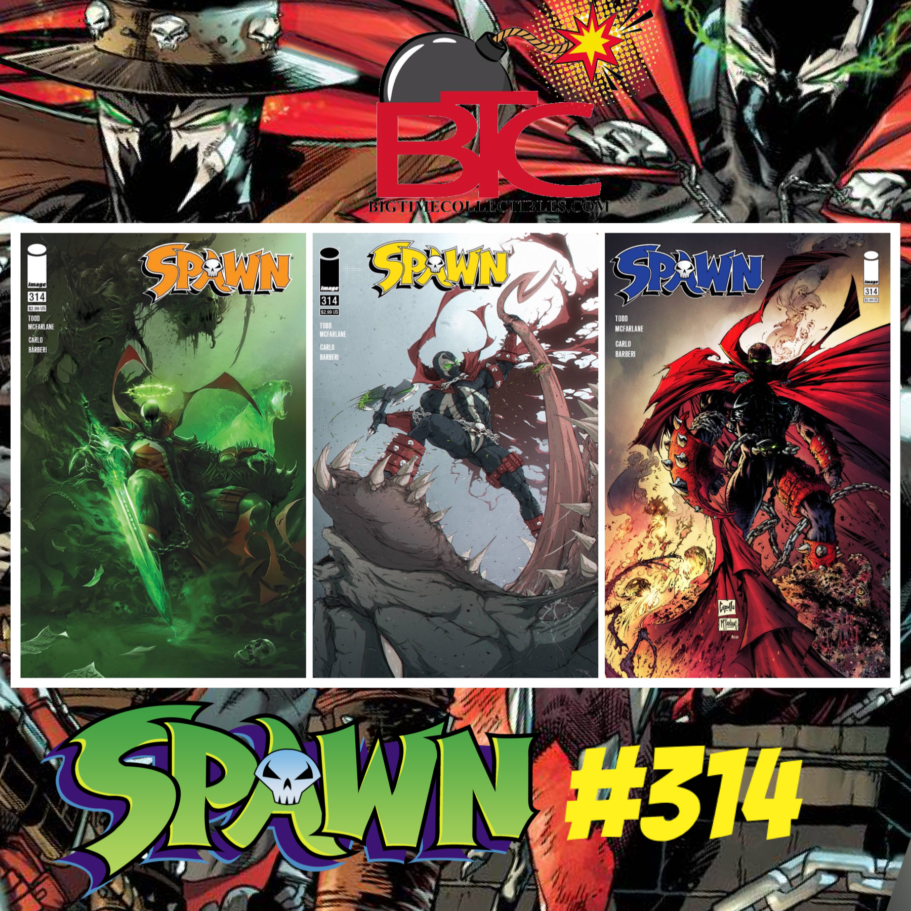 SPAWN #314 CHAIN GANG 3-PACK CVR ABC 01/27/21
