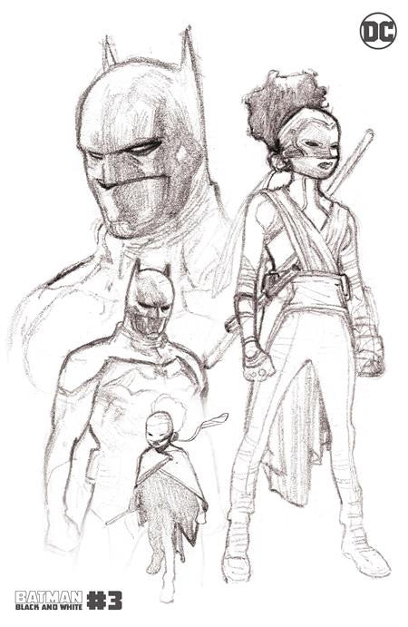 BATMAN BLACK AND WHITE #3 SECOND PRINTING 04/14/21