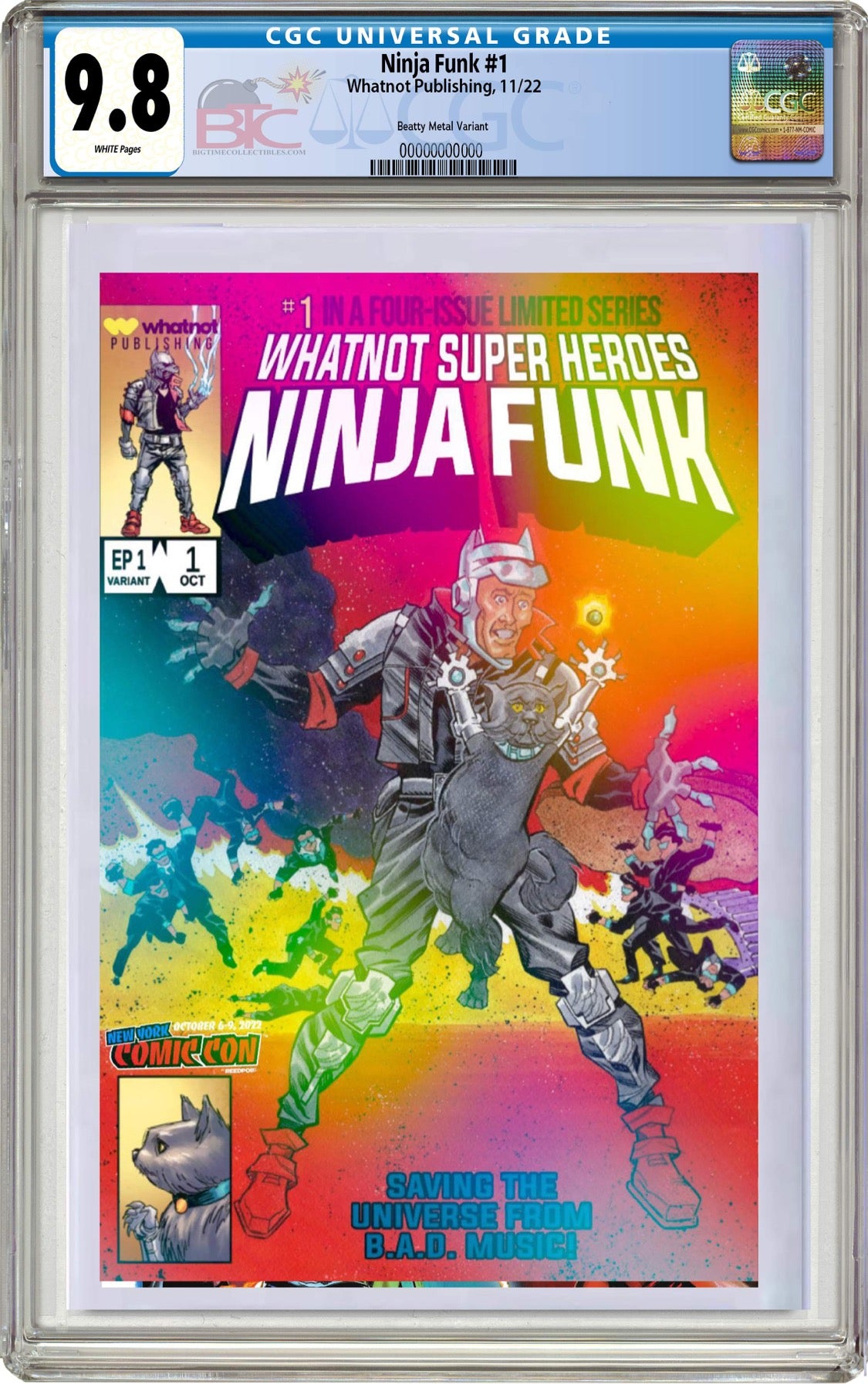 NINJA FUNK #1 JOHN BEATTY NYCC EXCLUSIVE SECRET WARS 8 HOMAGE OPTIONS