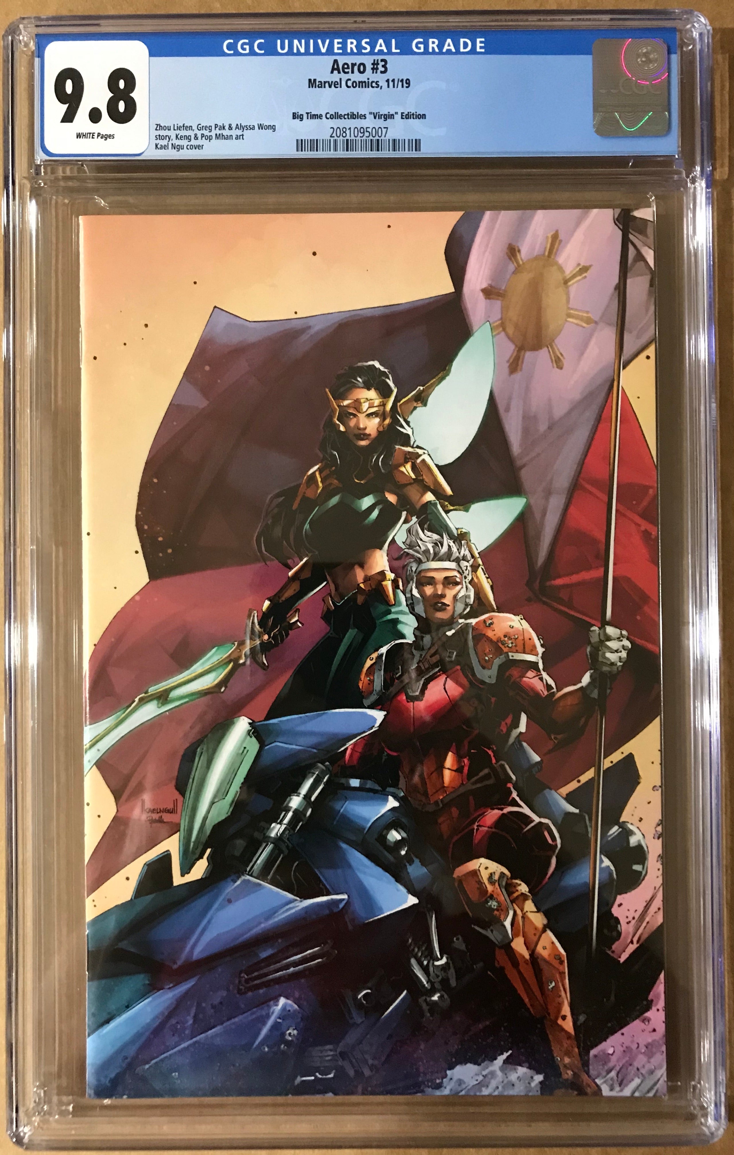 AERO #3 KAEL NGU EXCLUSIVE VIRGIN VARIANT CGC 9.8 (INSTOCK) C52