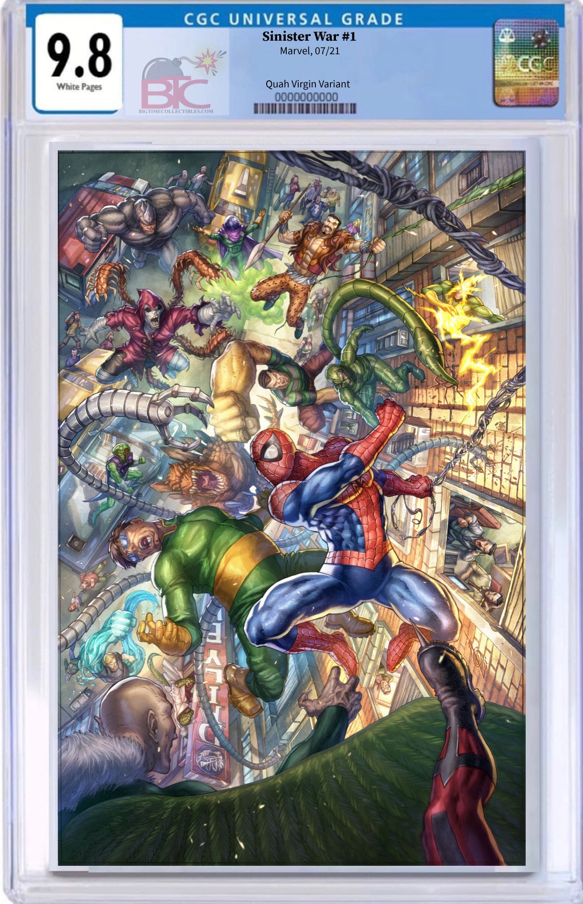 07/14/2021 SINISTER WAR #1 ALAN QUAH EXCLUSIVE VARIANT RAW & GRADED OPTIONS