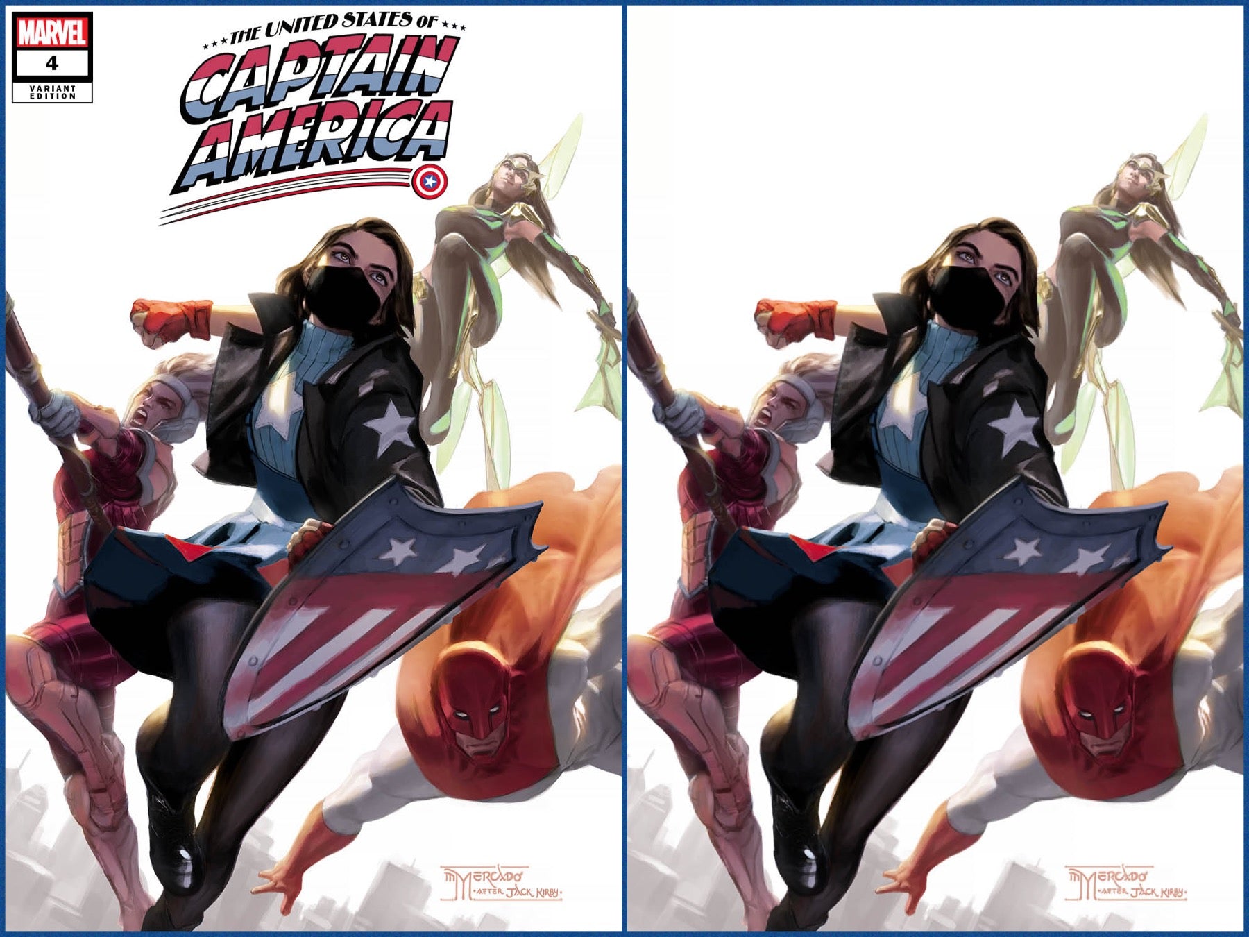 09/22/2021 UNITED STATES CAPTAIN AMERICA #4 MIGUEL MERCADO EXCLUSIVE FIRST APPEARANCE OF ARIELLE AGBAYANI