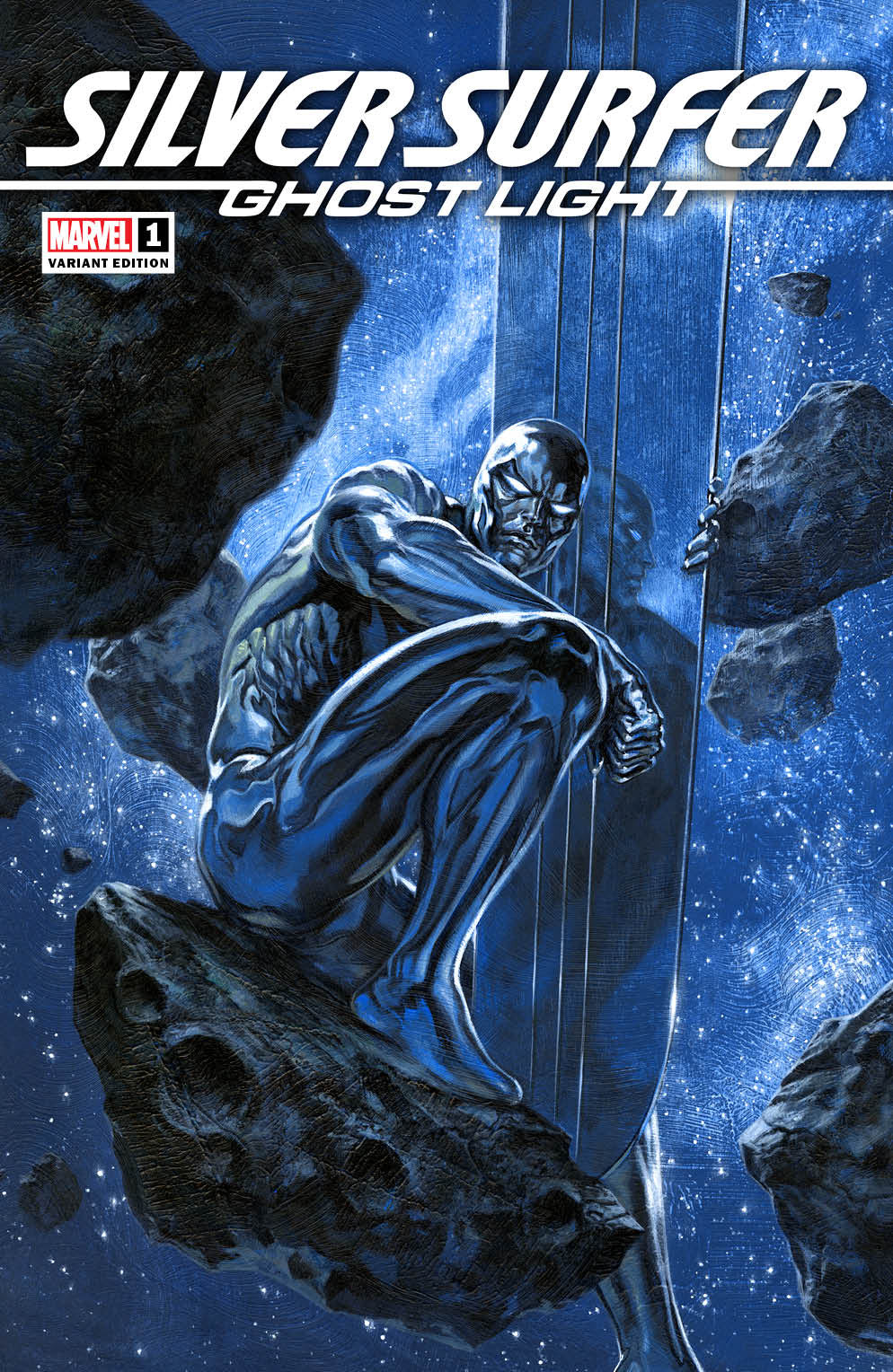 SILVER SURFER GHOST LIGHT #1 GABRIELE DELLOTTO SINGAPORE EXCLUSIVE OPTIONS (M1)(M6)