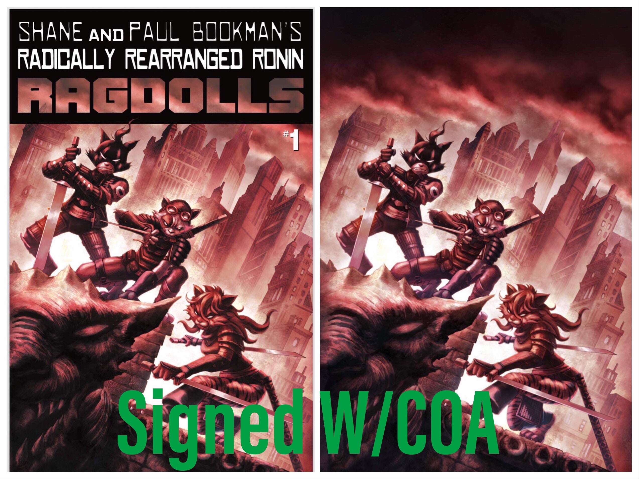 RADICALLY REARRANGED RONIN RAGDOLLS ONE SHOT ALAN QUAH EXCLUSIVE RAW, SIGNED & GRADED OPTION MEGACON 2019