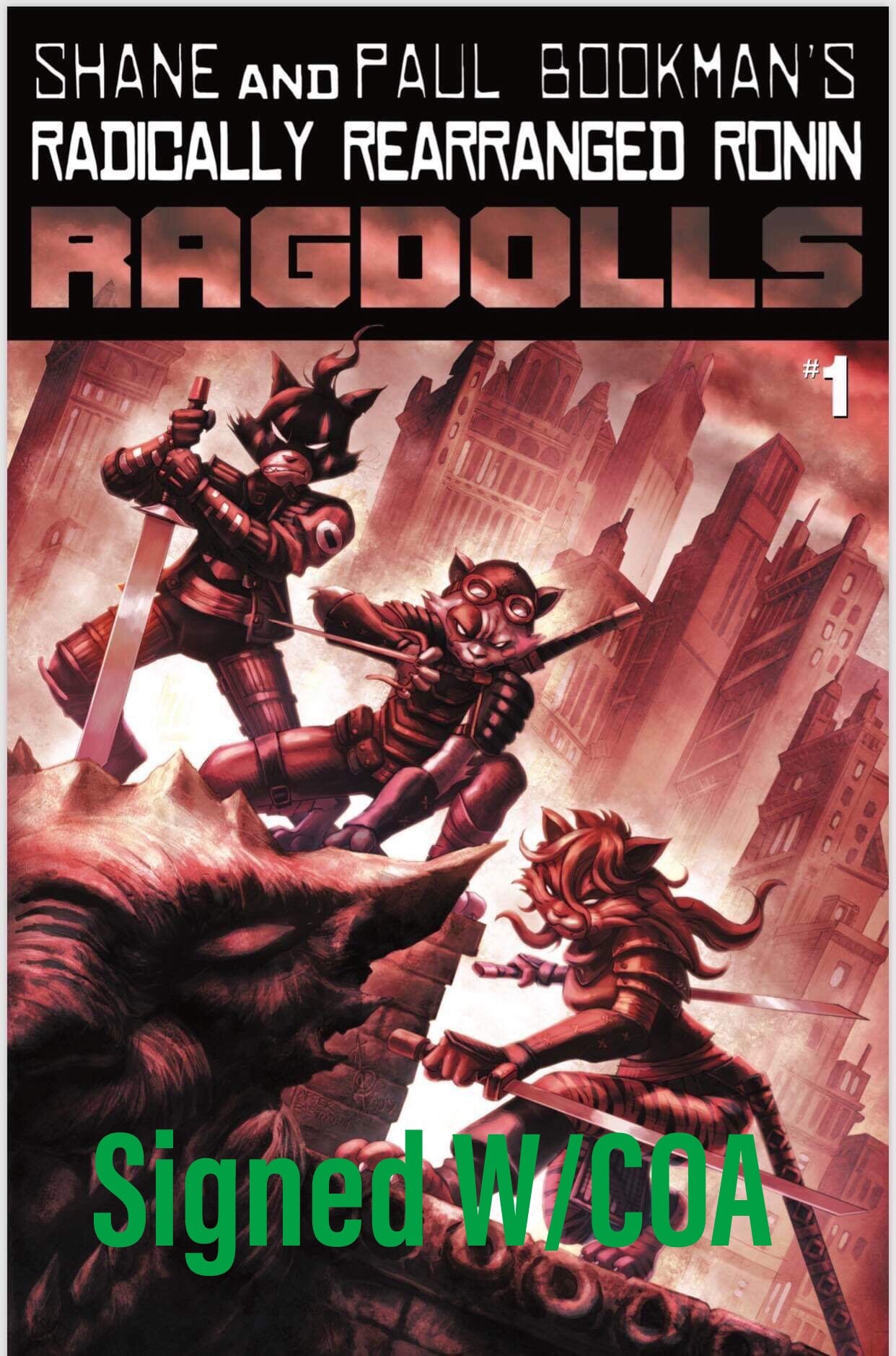 RADICALLY REARRANGED RONIN RAGDOLLS ONE SHOT ALAN QUAH EXCLUSIVE RAW, SIGNED & GRADED OPTION MEGACON 2019