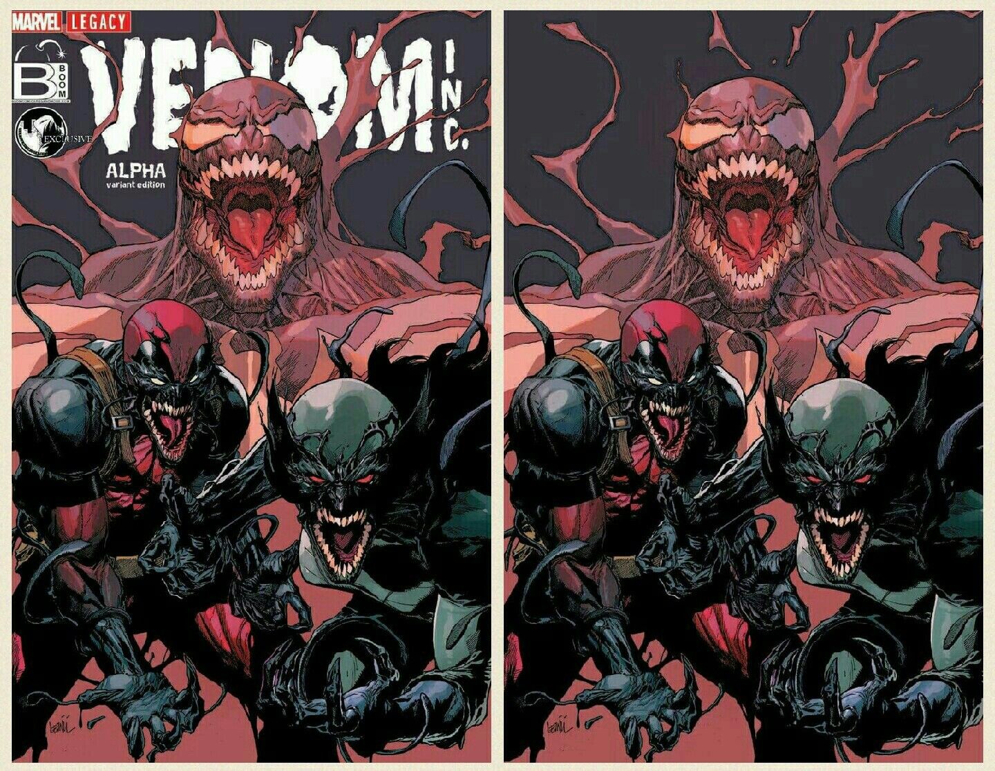 AMAZING SPIDER-MAN VENOM INC ALPHA 2-PACK - BOOM EXCLUSIVE LEINIL FRANCIS YU COVER(M127)