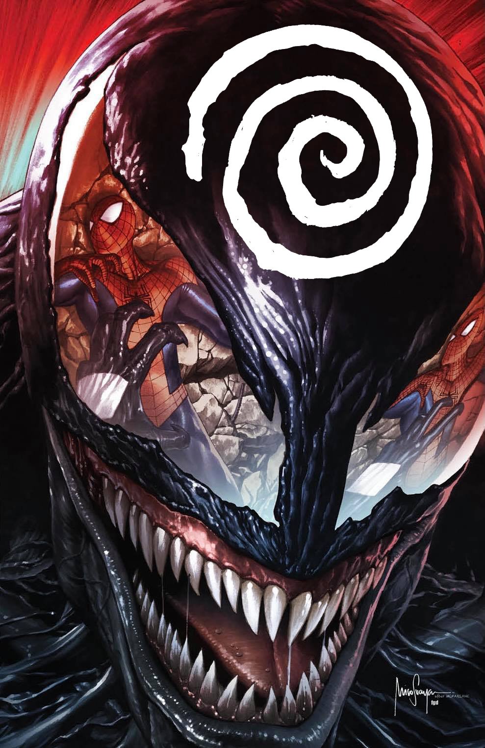 VENOM #35 MICO SUAYAN EXCLUSIVE KNULLIFIED VIRGIN VARIANT (M111)(M223)(M224)(M242)