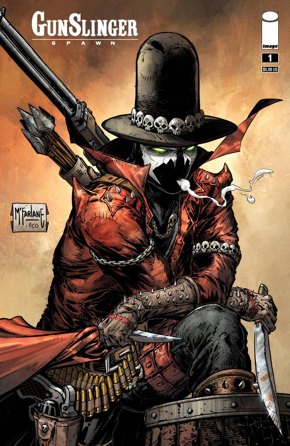 10/06/2021 GUNSLINGER SPAWN #1 7-PACK COMBO SET CVR A-G 35% OFF