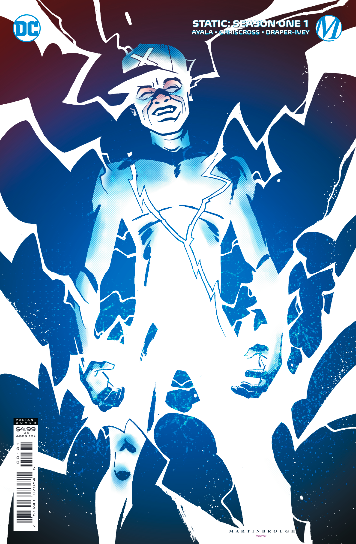 06/15/2021 STATIC SEASON ONE #1 (OF 6) CVR B SHAWN MARTINBROUGH OLD SCHOOL CARD STOCK VAR